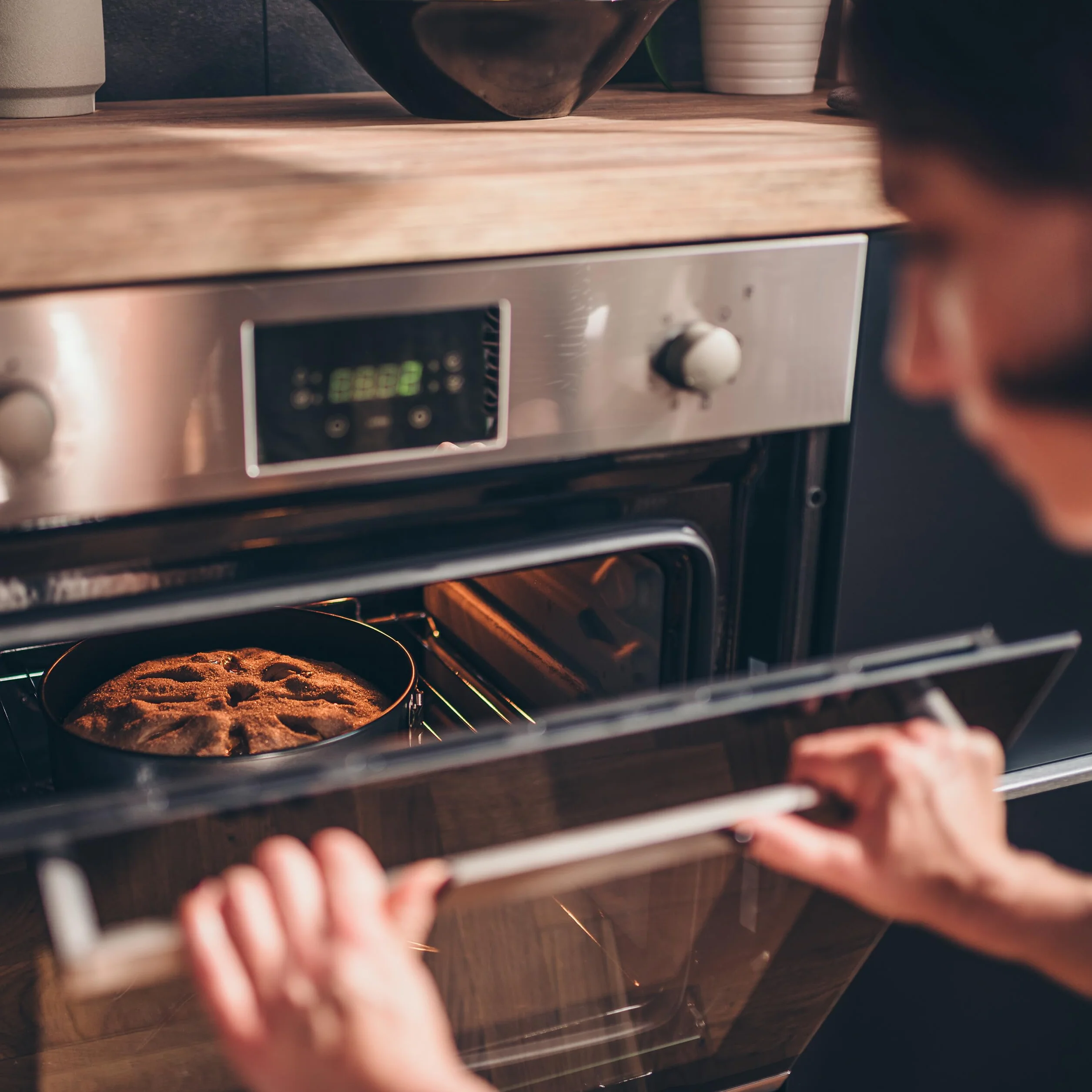 Relaxdays Stampo da Forno, Set da 5, Tortiera Apribile con Fondo da 26 cm, Stampo per Plum Cake, Crostate, Antracite