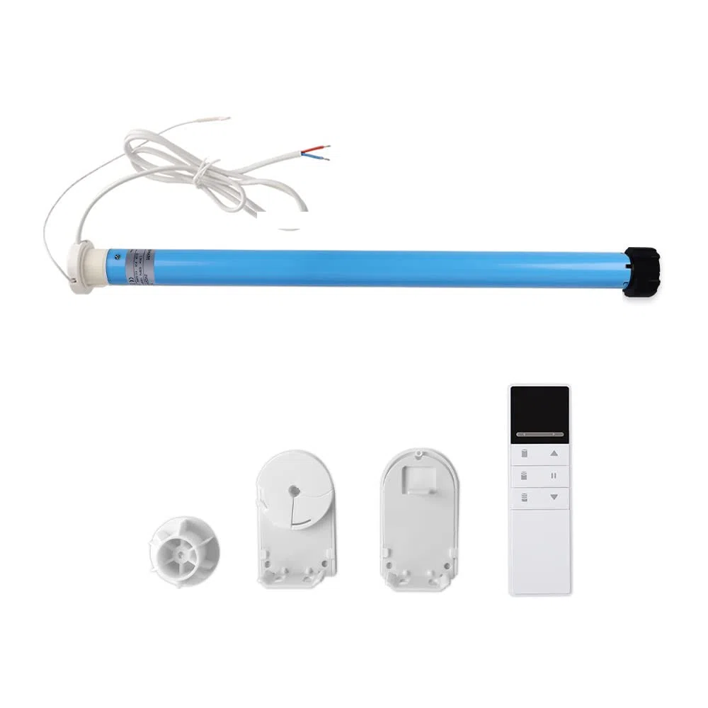 zemismart Kit motore tubolare per tende intelligenti fai da te Wifi, telecomando Echo Voice Tuya APP timer (per tubo da 38 mm, con telecomando a 6 canali)