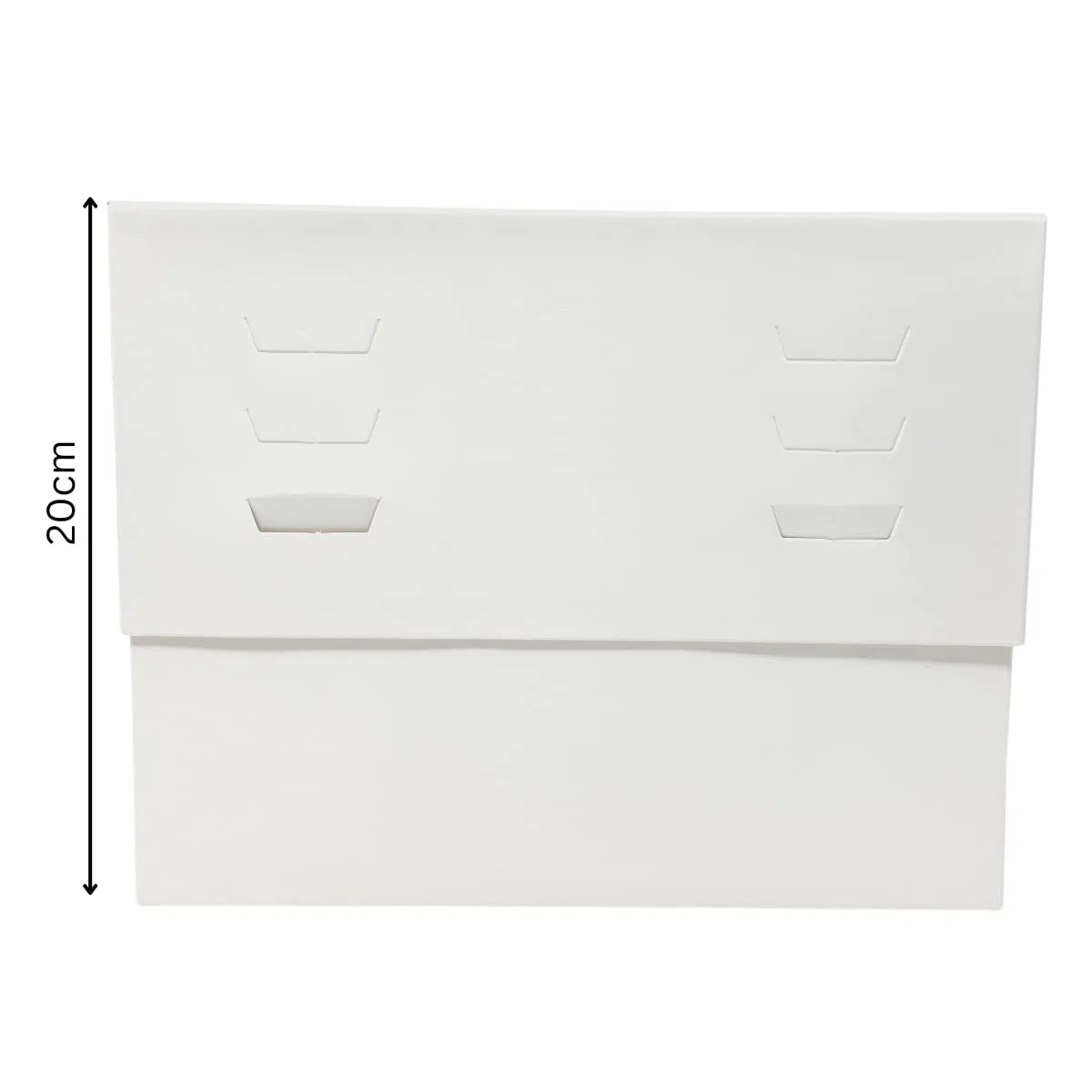 Decoracion Dulce - Confezione da 10 Scatole Bianche per Dolci Altezza Regolabile 25 x 25 x 20 A 30 cm di Altezza