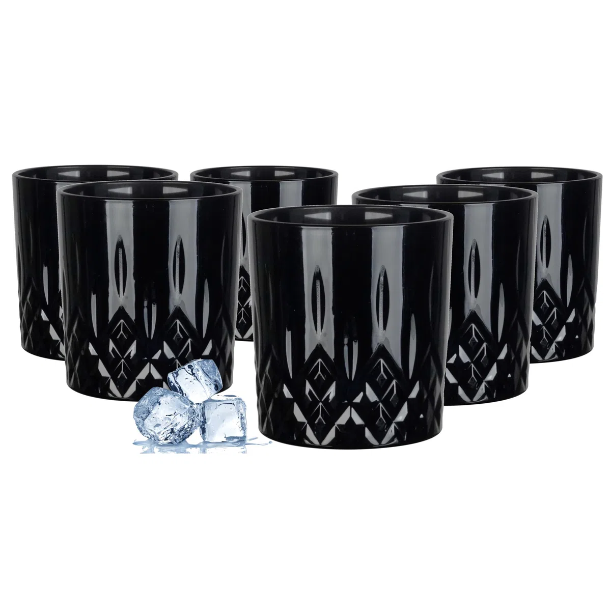 Glasmark Bicchieri da long drink in vetro high-ball, bicchieri per acqua, cocktail, vetro levigato, perfetti per casa, ristoranti e feste, set di bicchieri da 6, 280 ml