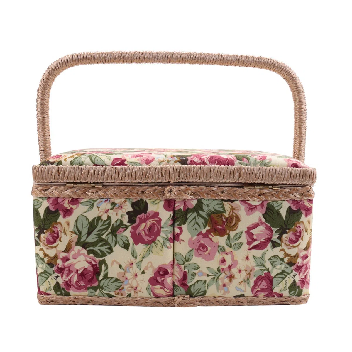PRIZOM Cestino da cucito extra, cestino da cucito vintage, per aghi, , a nastro e altri accessori per cucire