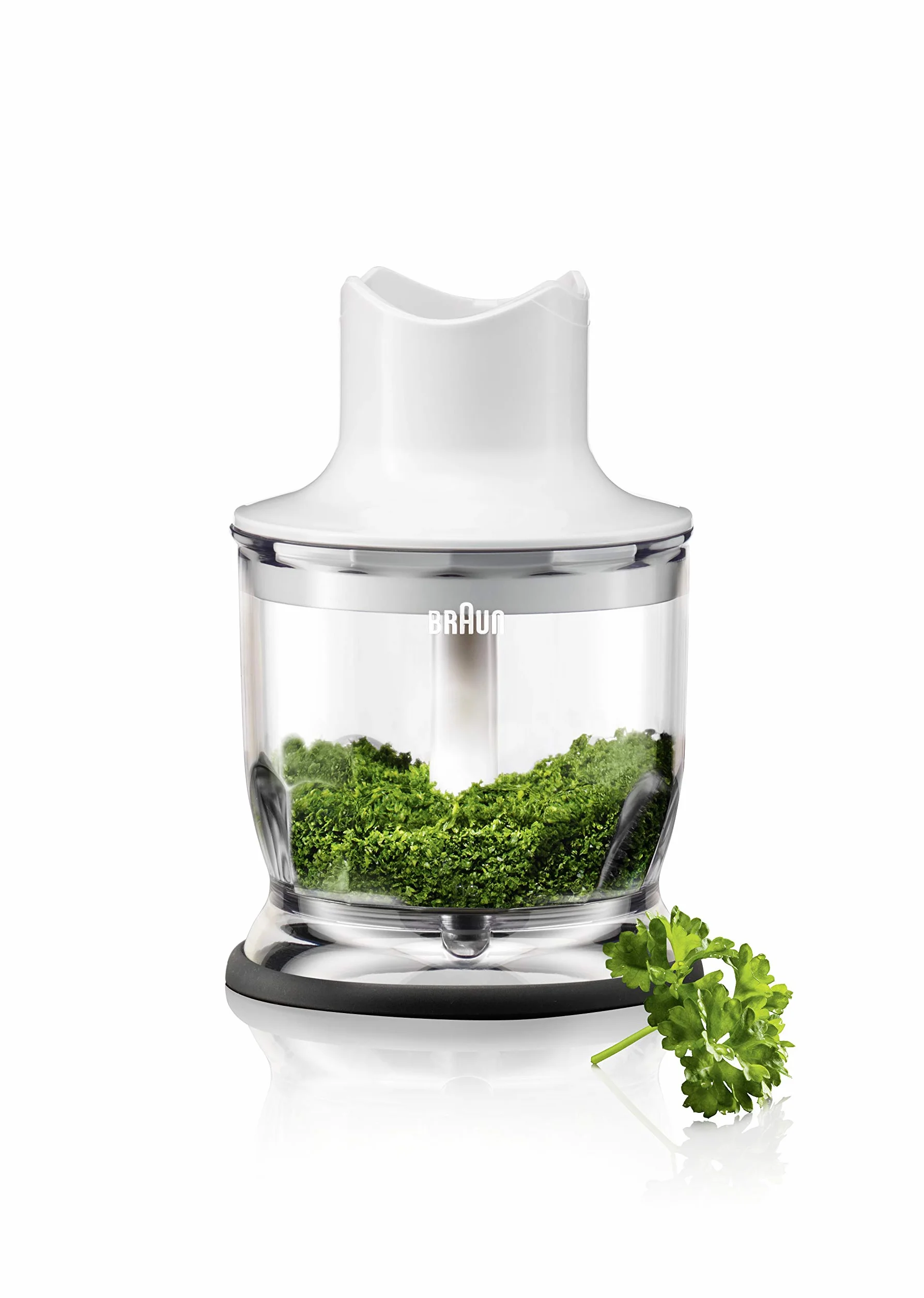 Braun MQ20 - Accessorio Mini Tritatutto MultiQuick, Sistema EasyClick, Lama in Acciaio Inox, Lavabile in Lavastoviglie, Senza BPA, 350 ml, Bianco