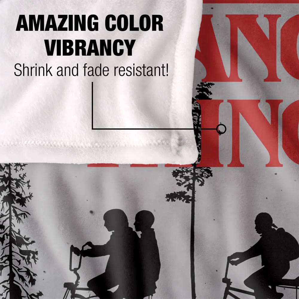 Cose più strane Stranger Things Upside Down, copriletto super morbido al tatto, 152 x 127 cm