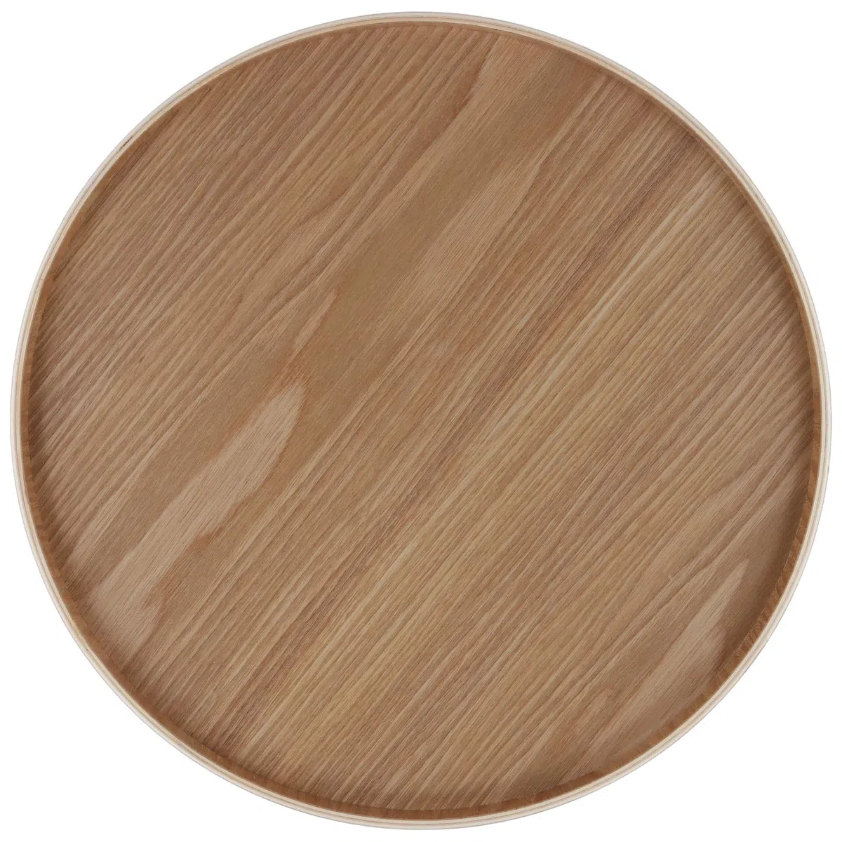 JEUIHAU Confezione da 2 vassoi rotondi in legno, 30 cm, rustici, decorativi in legno, per decorare tavolini da caffè, organizer in soggiorno