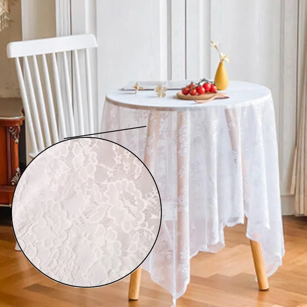 Tessuto di pizzo, 2 m x 150 cm, al metro, in pizzo nero, motivo floreale, per cucire, tessuto elasticizzato in tulle, per matrimoni, fai da te, tovaglia