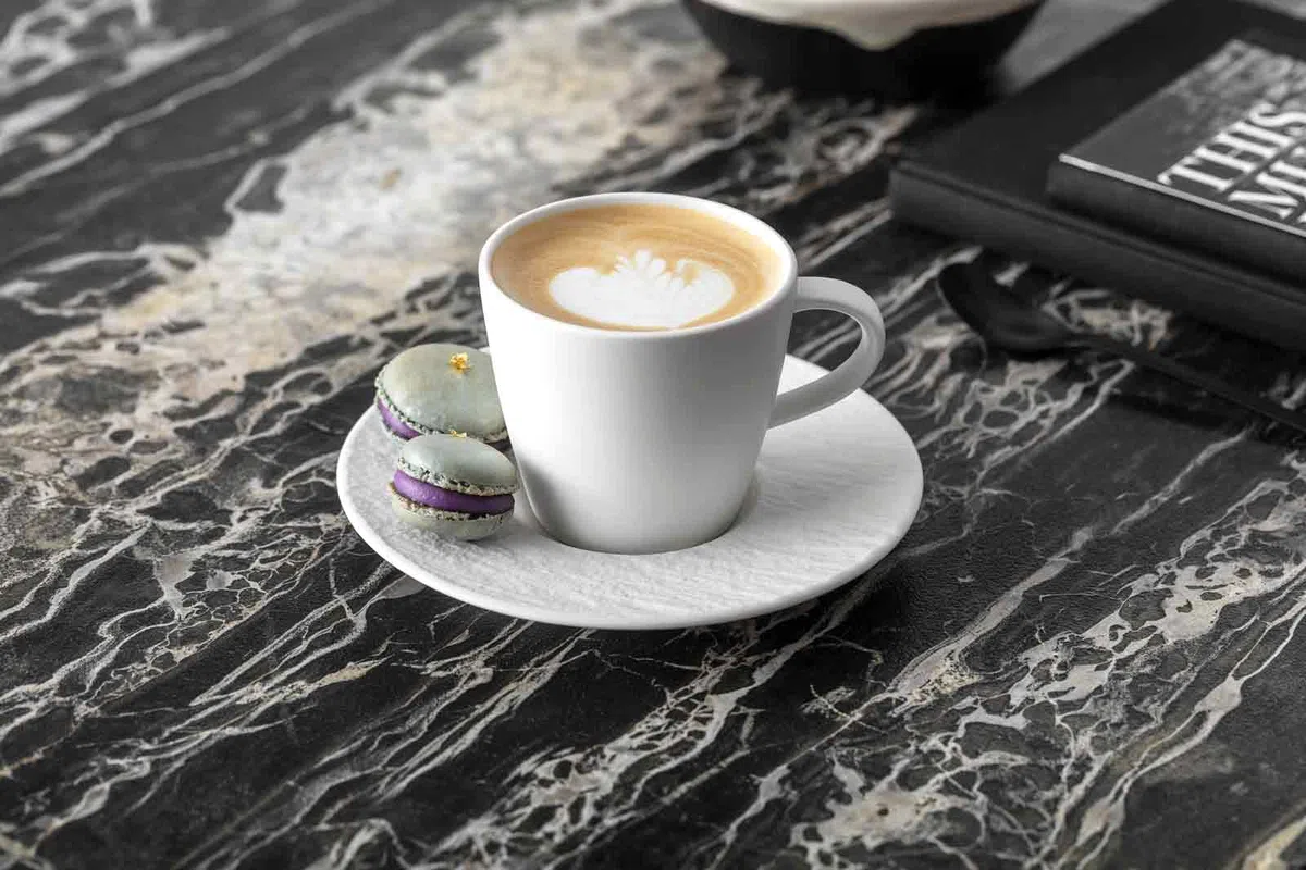 Villeroy & Boch Manufacture Rock Blanc, Tazza caffè con piattino