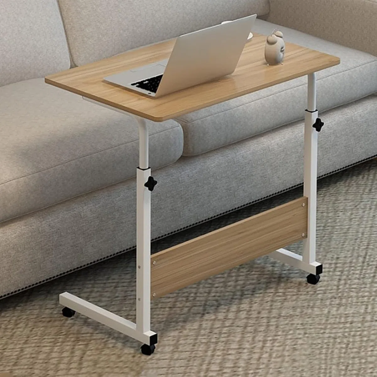 Frilla Tavolo portatile pieghevole – Regolabile in altezza e inclinazione, con superficie ampia – Ideale per letto, divano e smart working | EVOSTUL