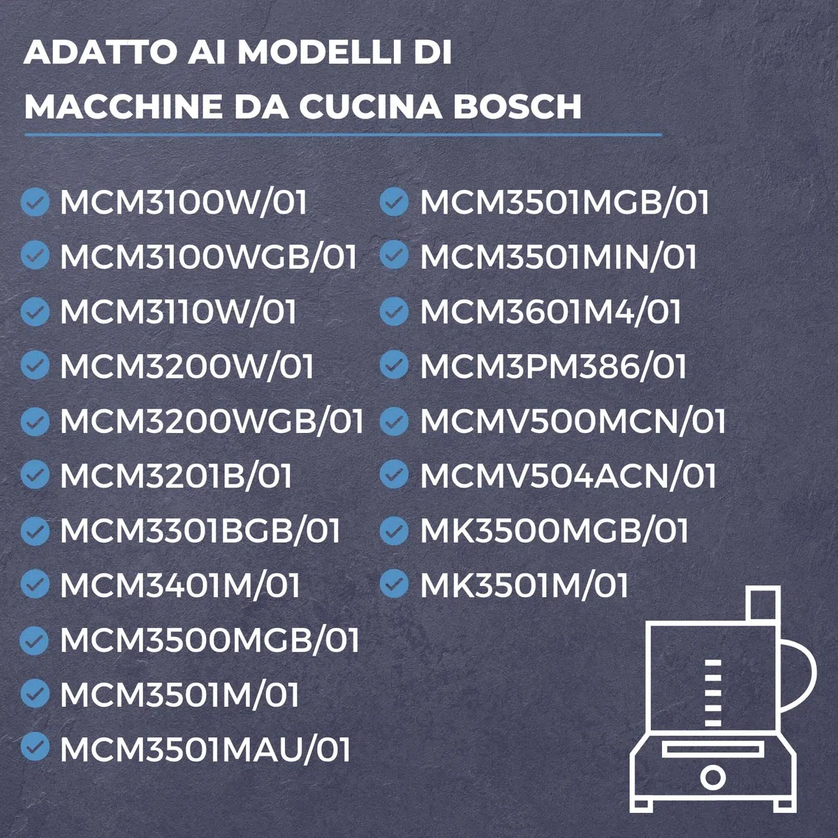 LICHTBLAU Gancio grigio per impastatrice Bosch I Gancio di ricambio adatto per MCM3100W, MCM3110W e MCM3200 I Gancio impastatore in plastica per planetarie I Ricambio per planetaria Bosch