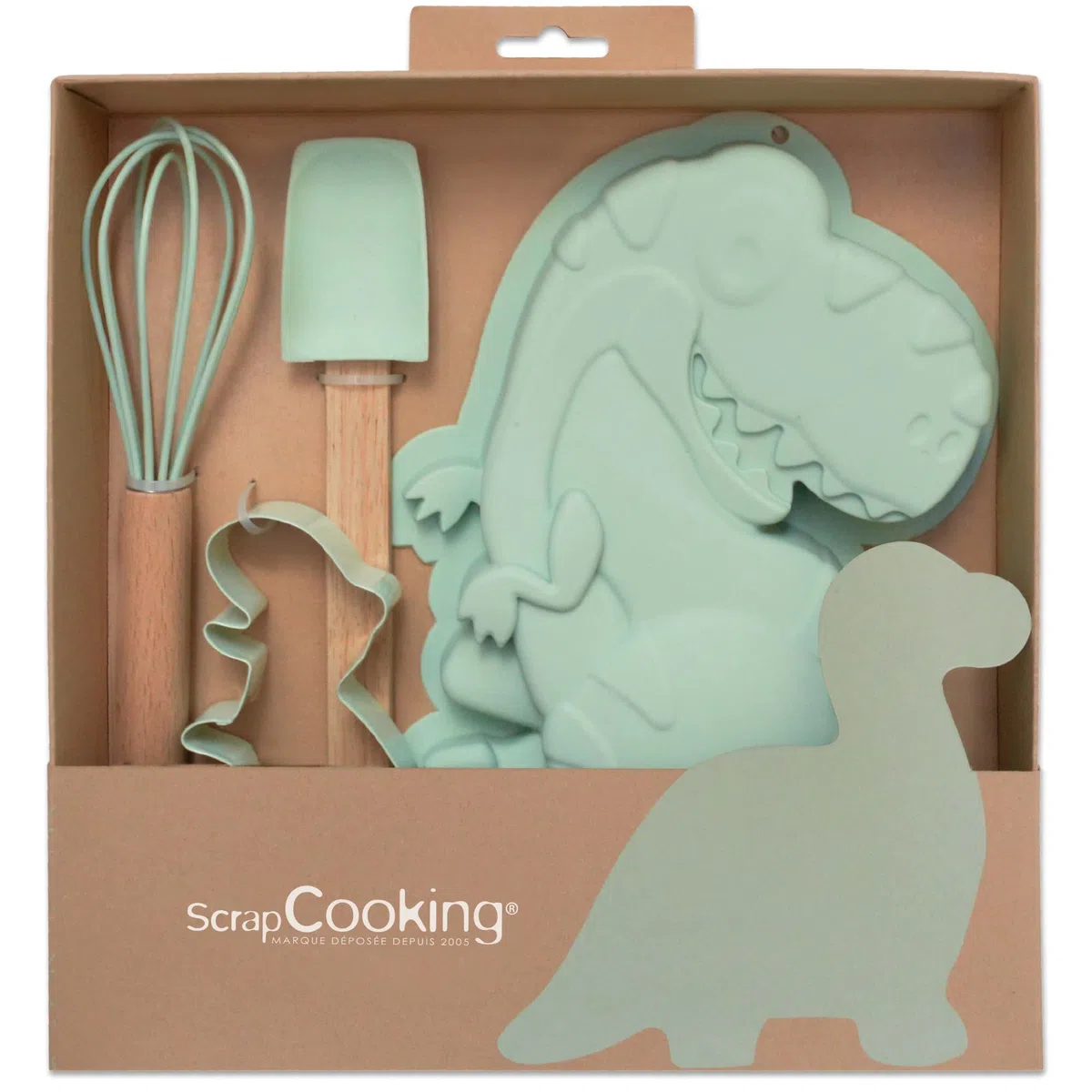 ScrapCooking 1134 - Set di utensili da pasticceria Dinosauro per Bambino