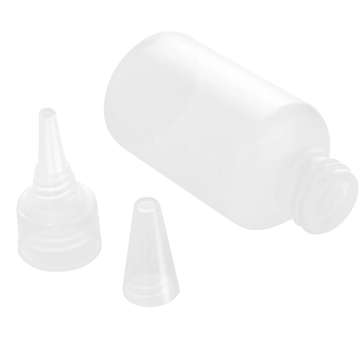 Confezione da 50 bottiglie da 50 ml con beccuccio, piccole bottiglie in plastica per ketchup, multiuso per salse, condimenti, ketchup, senape, pigmenti