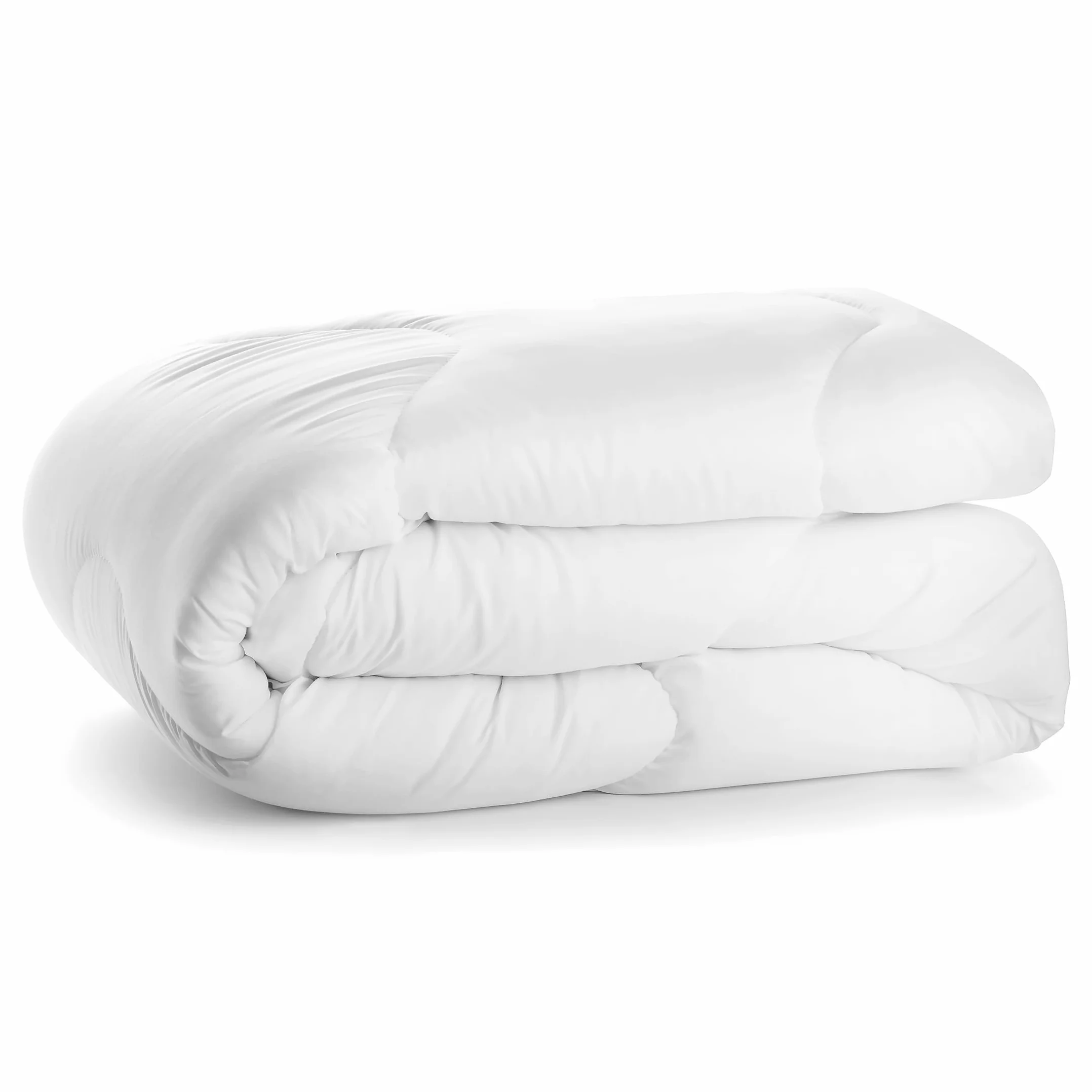 DecoKing Piumino 135 x 200 cm, Piumone Leggero per Letto Singolo, Trapunta in Microfibra per Tutte le Stagioni, 100% Imbottitura in Fibra Cava, Oeko-Tex Standard 100, Bianco, Inez