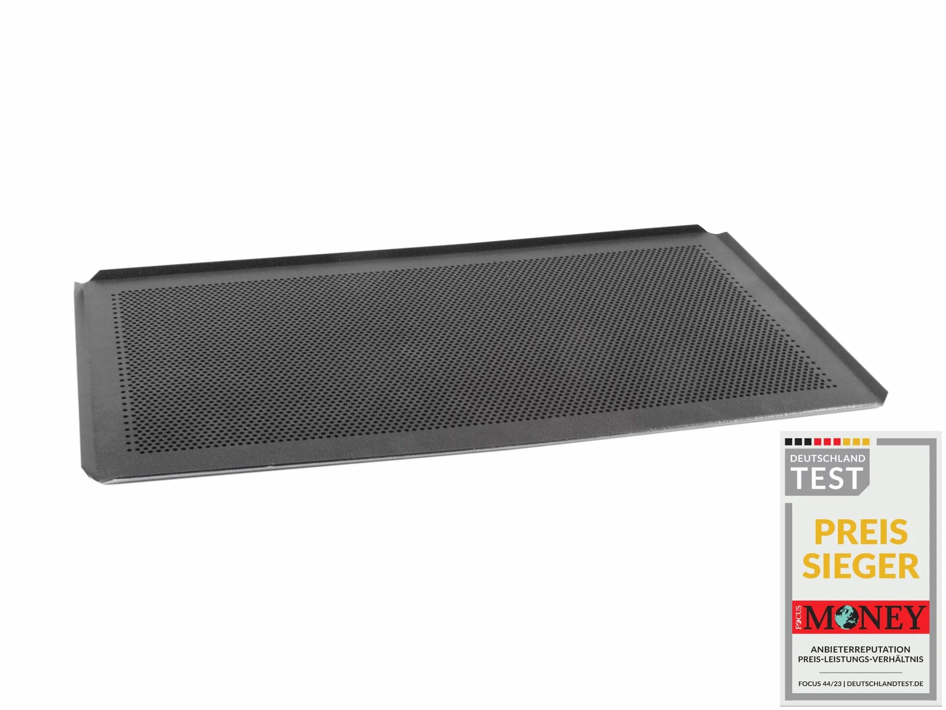 AMT Gastroguss GN 1/1 - Teglia da forno, 53 x 32,5 cm, forata in alluminio pressofuso, finitura antiaderente Lotan®, composto da 2 teglie da forno, AMZN-DUO-5333BBL-1