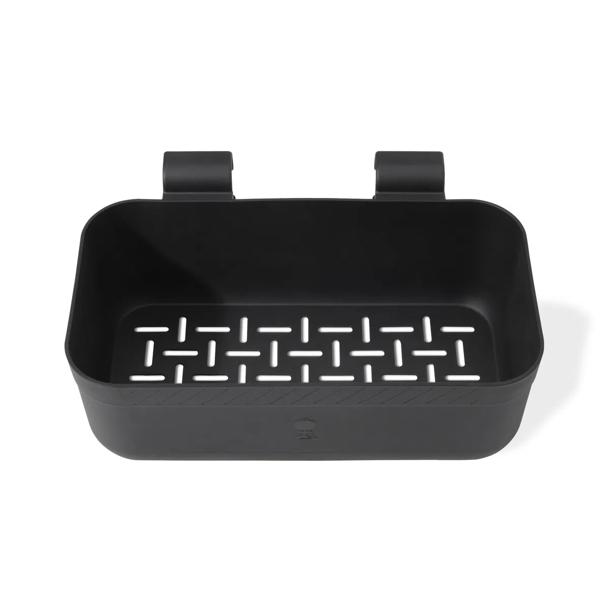 Weber Works Portacondimenti / accessorio a pressione per guide laterali su tavolini Weber Works, fori di drenaggio, lavabile in lavastoviglie, 11,5 x 30,5 x 20,5 cm