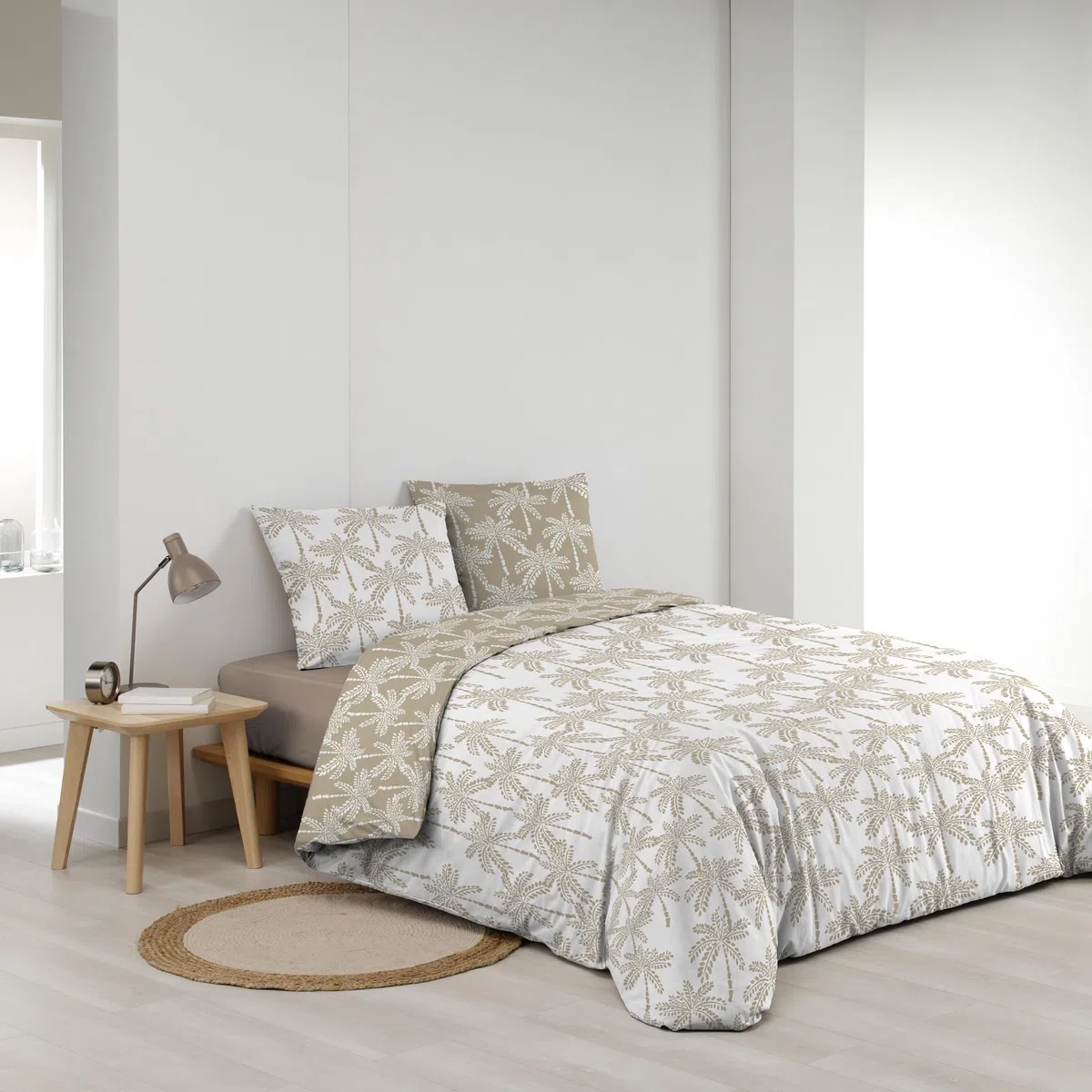 douceur d'intérieur, set da 3 pezzi (260 x 240 cm) Brianna, reversibile, 100% cotone