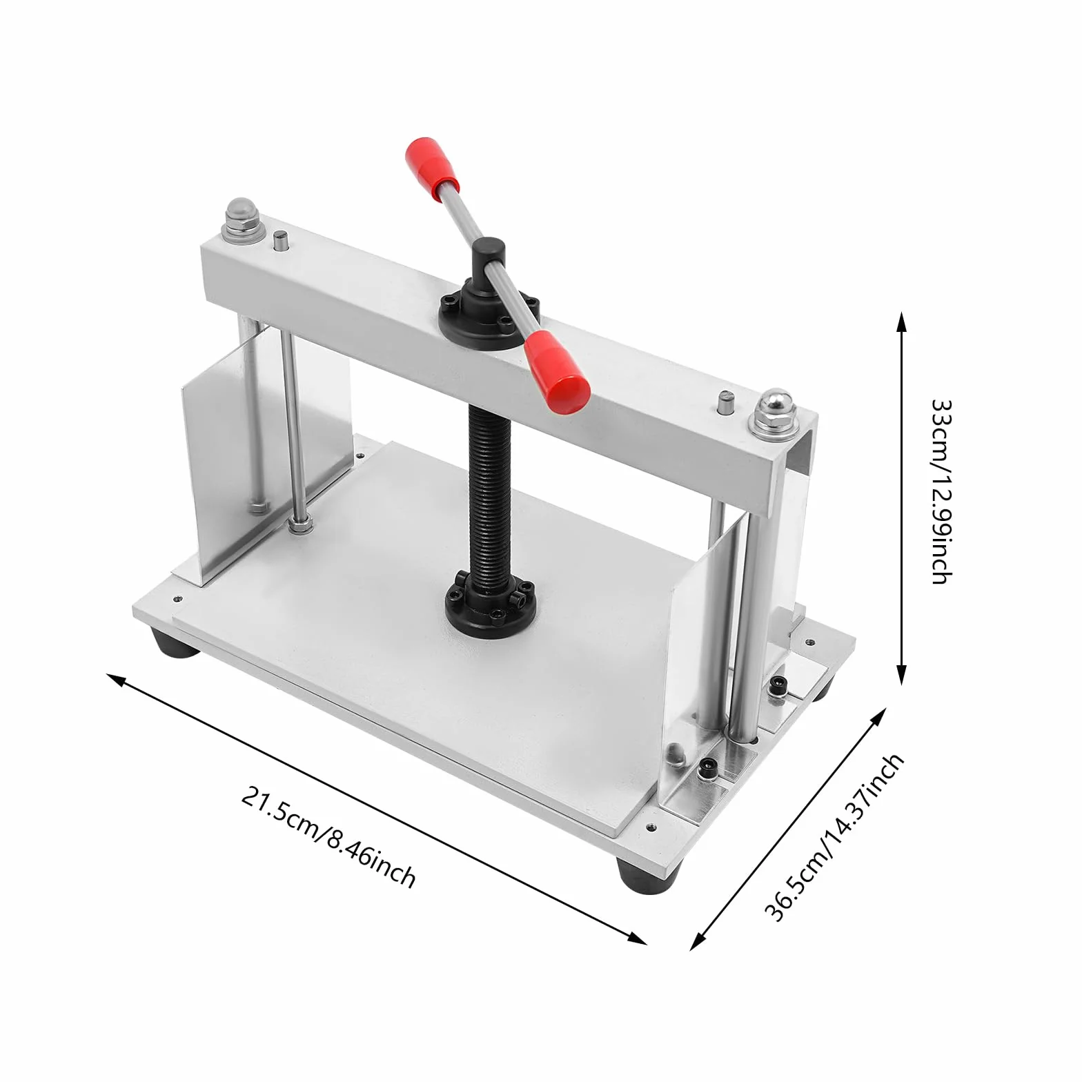 Pressa manuale per carta, formato A4 Heavy Press Bookbinder per carta A4 con barra di equilibrio, per fatture, ricevute, libri