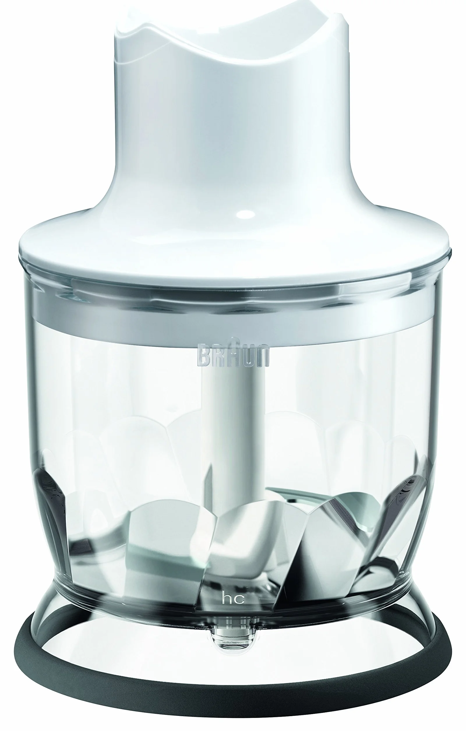 Braun MQ20 - Accessorio Mini Tritatutto MultiQuick, Sistema EasyClick, Lama in Acciaio Inox, Lavabile in Lavastoviglie, Senza BPA, 350 ml, Bianco