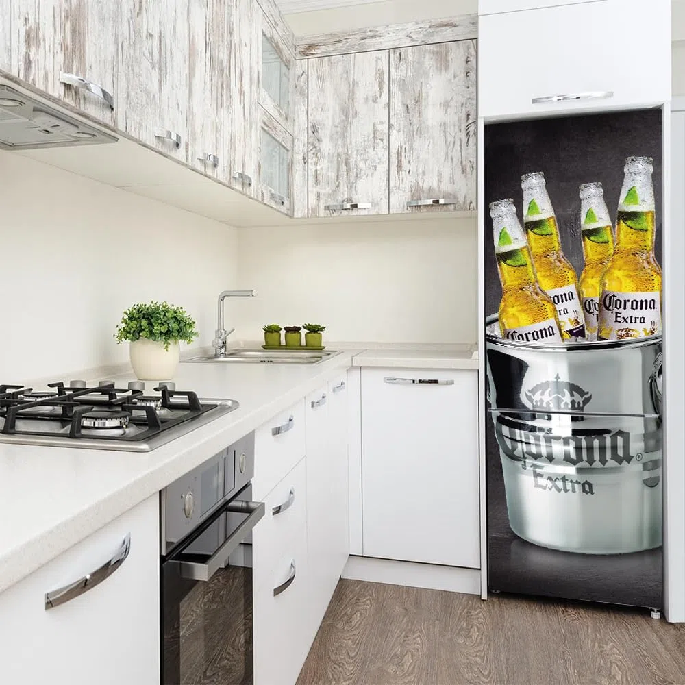 Adesivi per frigo per porte intere e porte La birra autoadesivi carta da parati professionale in vinile 60X150CM