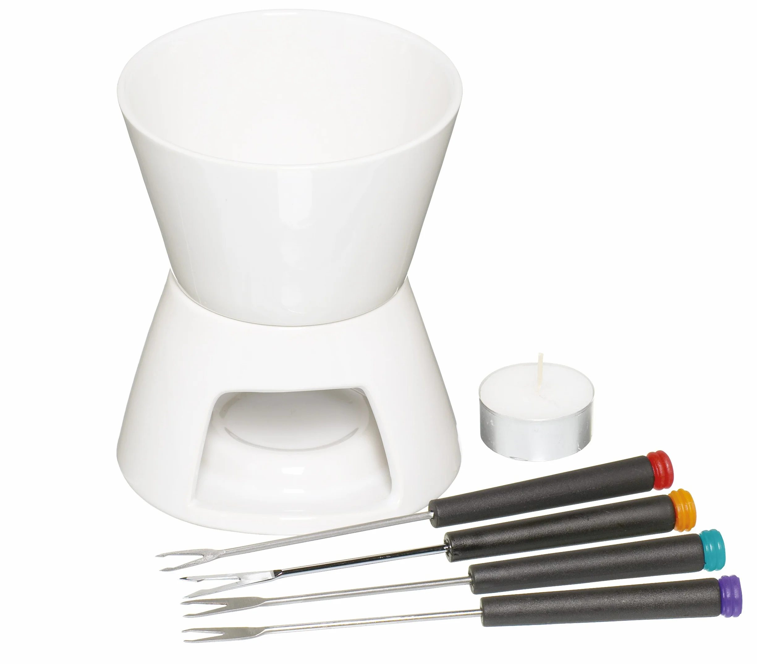 Kitchen Craft Set fonduta al cioccolato con quattro forchette
