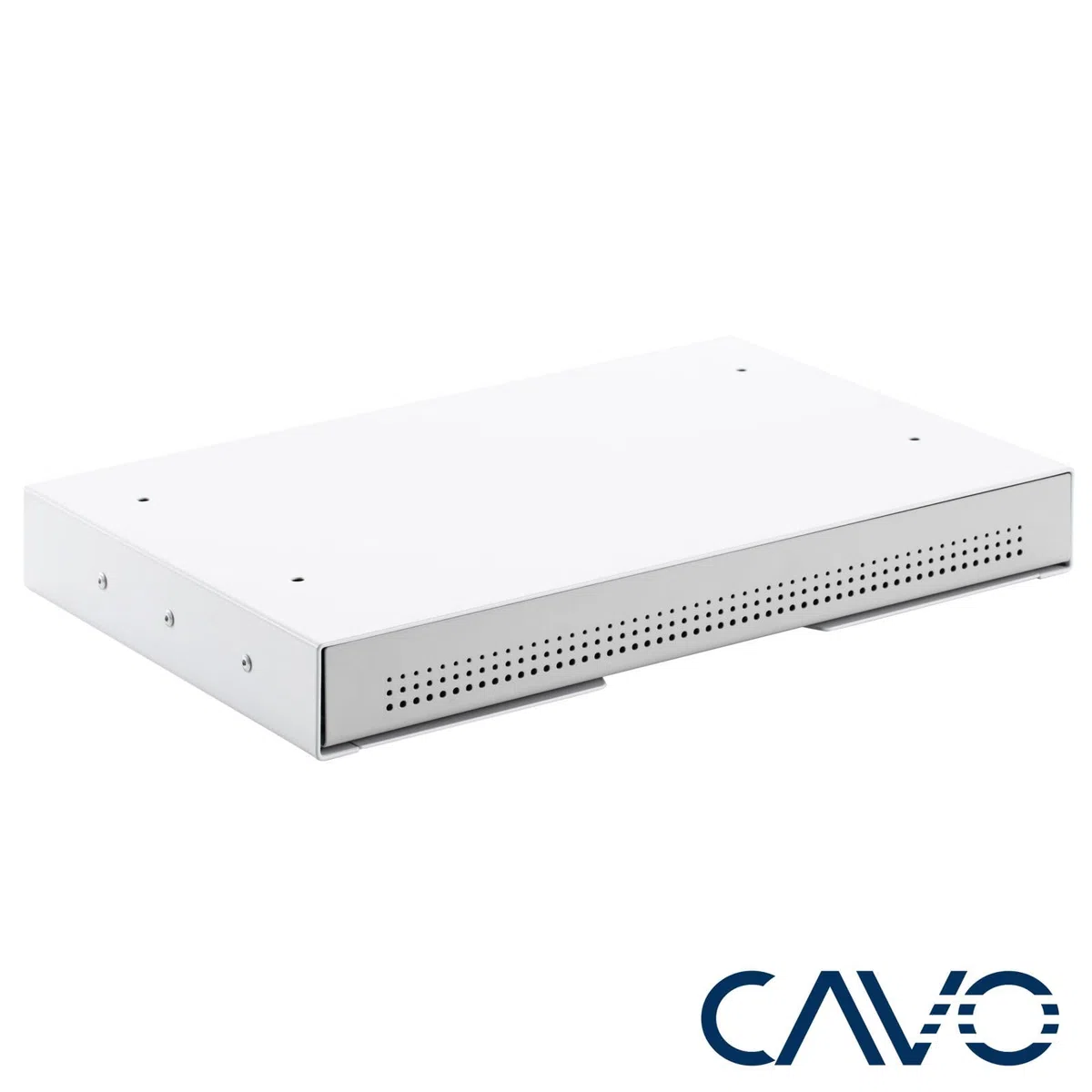 CAVO Cassetto portadocumenti in acciaio 410 x 272 mm bianco, cassetto da tavolo sottopiano