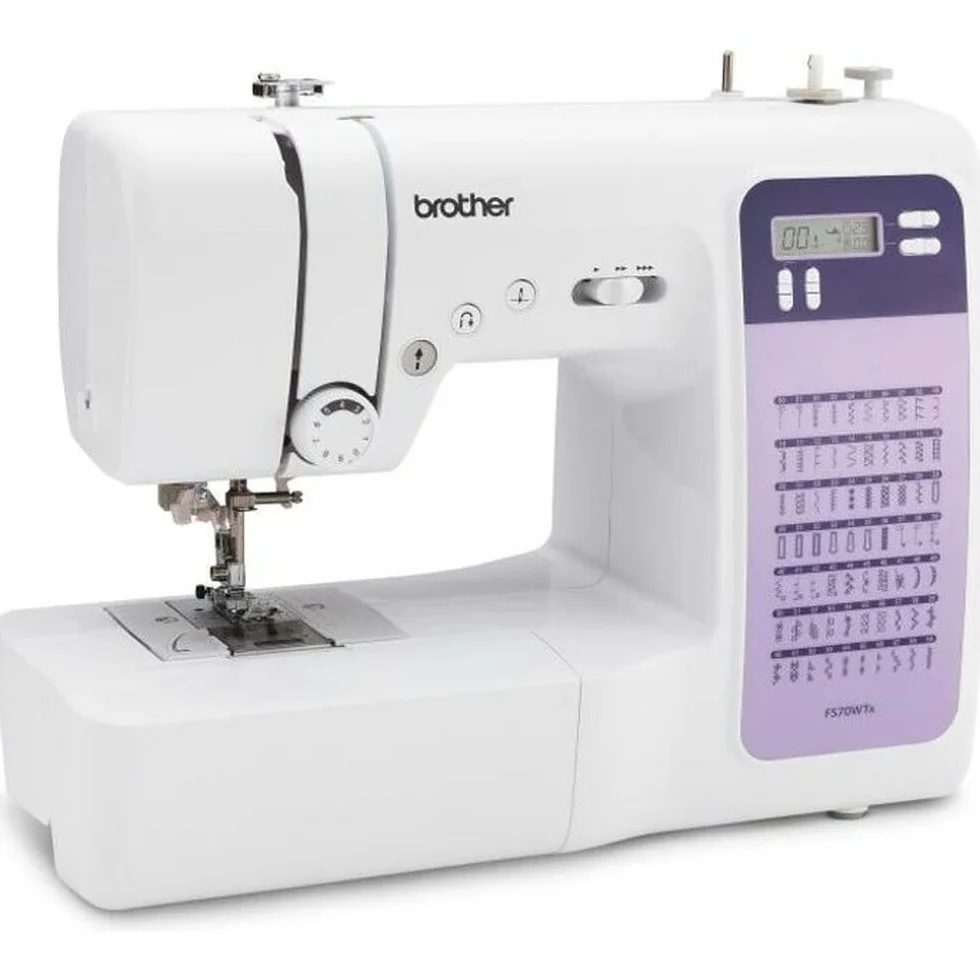 Brother Fs70wtx Macchina Da Cucire Elettronica - 70 Punti - Infila Ago - Display Lcd - Tasti Di Selezione - Braccio Libero