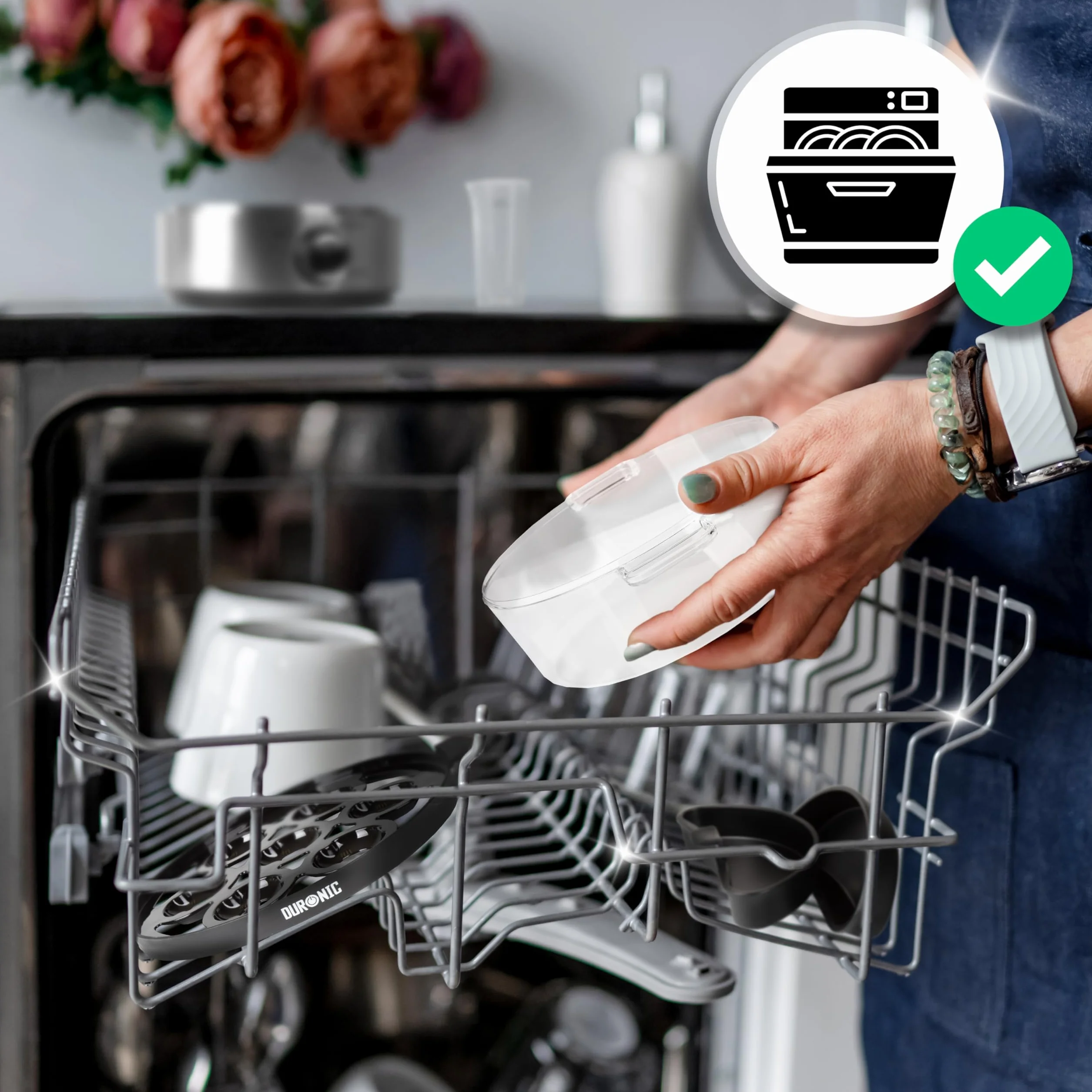 Duronic EB40 BK Cuociuova elettrico 400W Cuoci uova fino a 7 uova Bollitore uova per uova Sode Medie Alla coque Cuocitore di Uova con 2 vassoi per Frittata e uovo in camicia Omelet maker Egg cooker