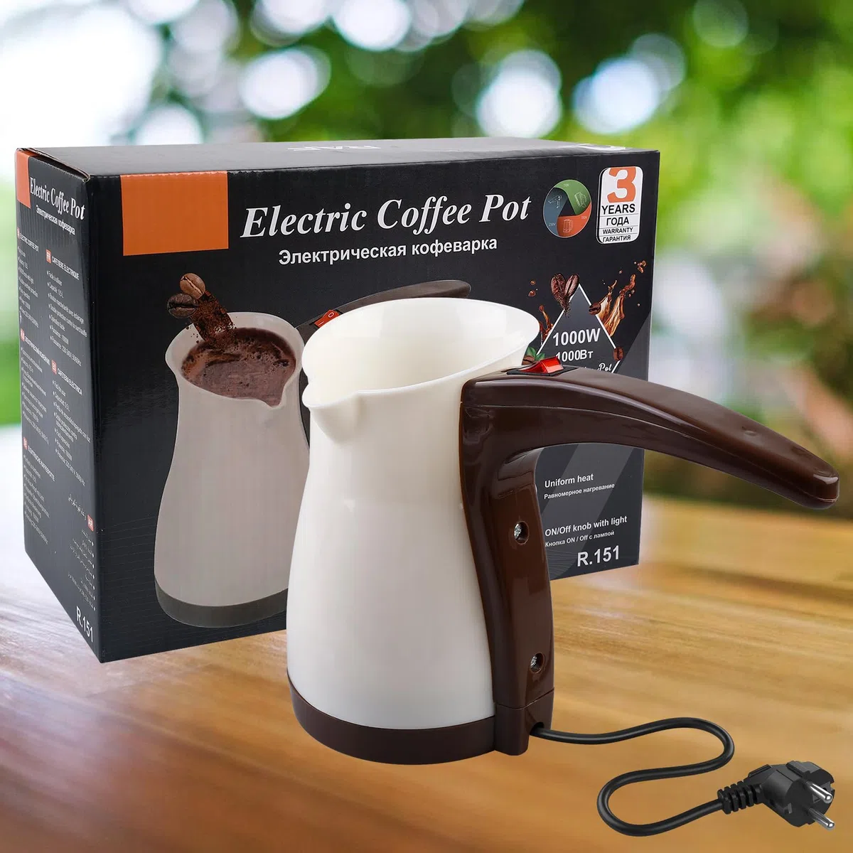Caffettiera Turca 500 ml, Turkish Coffee Pot, Caffettiera Greca, Caffettiera Araba, Caffettiera Turca in Acciaio Inox per Casa Ufficio Viaggi
