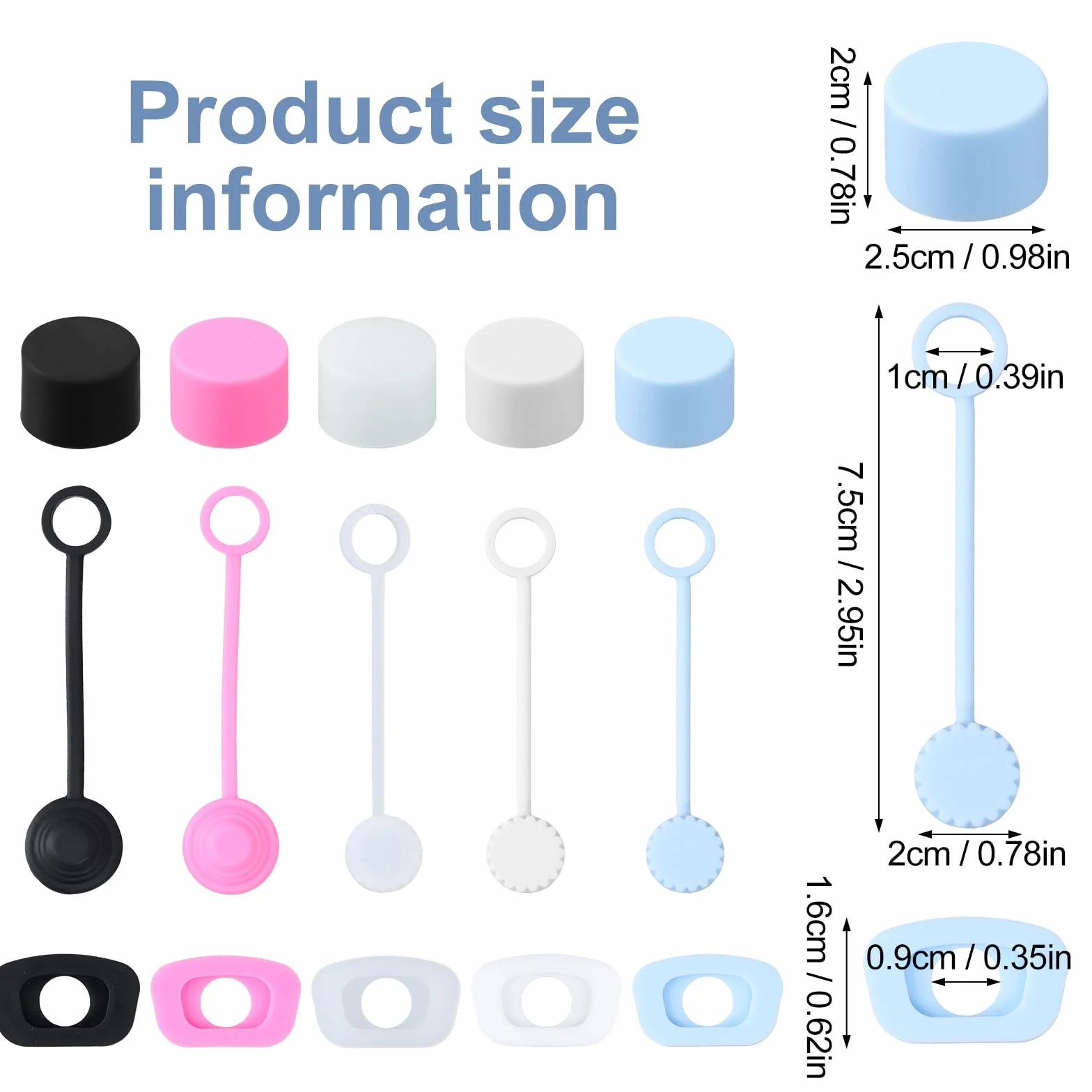 15 Pezzi Copertura per Cannuccia in Silicone, Tappo di Cannuccia a Prova di Perdite per Stanley Cup H2.0 40oz/30oz, Tappi per Cannuccia in Silicone, Set di Stanley Cup Accessori
