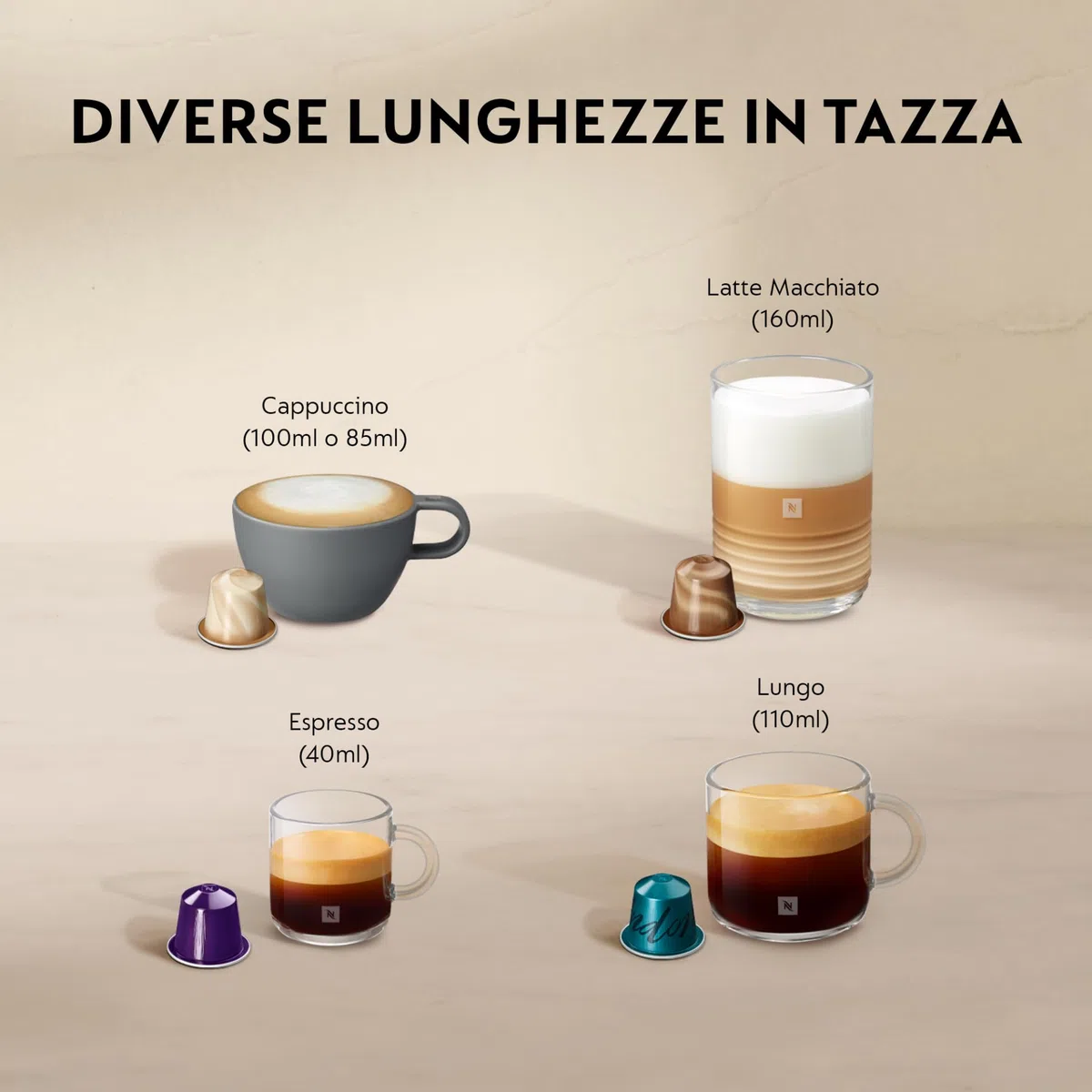 Nespresso Citiz & Milk con Aeroccino EN267.WAE, Macchina da caffè di De'Longhi, Sistema Capsule Nespresso, Serbatoio acqua 1L, colore White