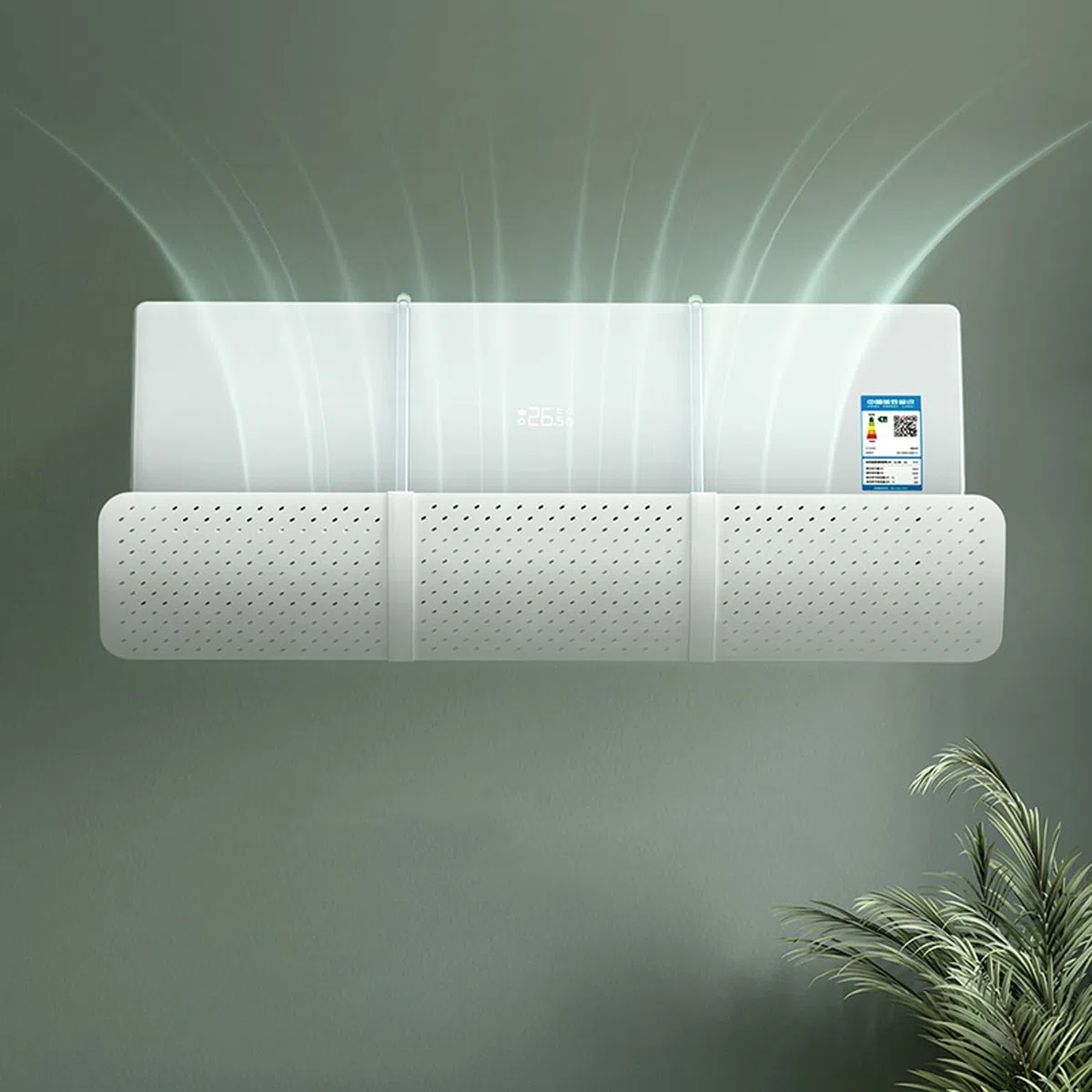 Deflettore per condizionatore, Anti Diretto Blowing condizionatore d' Aria Shield Cold condizionatore d' Aria deflettore. (Bianco)