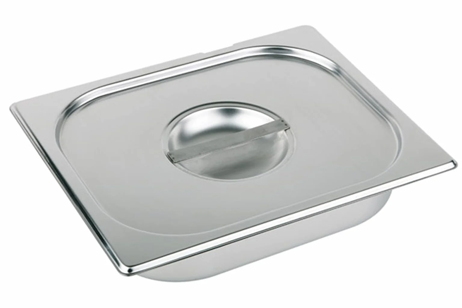 APS 81295 GN 1/2 - Coperchio senza foro per cucchiaio, in acciaio INOX, 325 x 265 mm