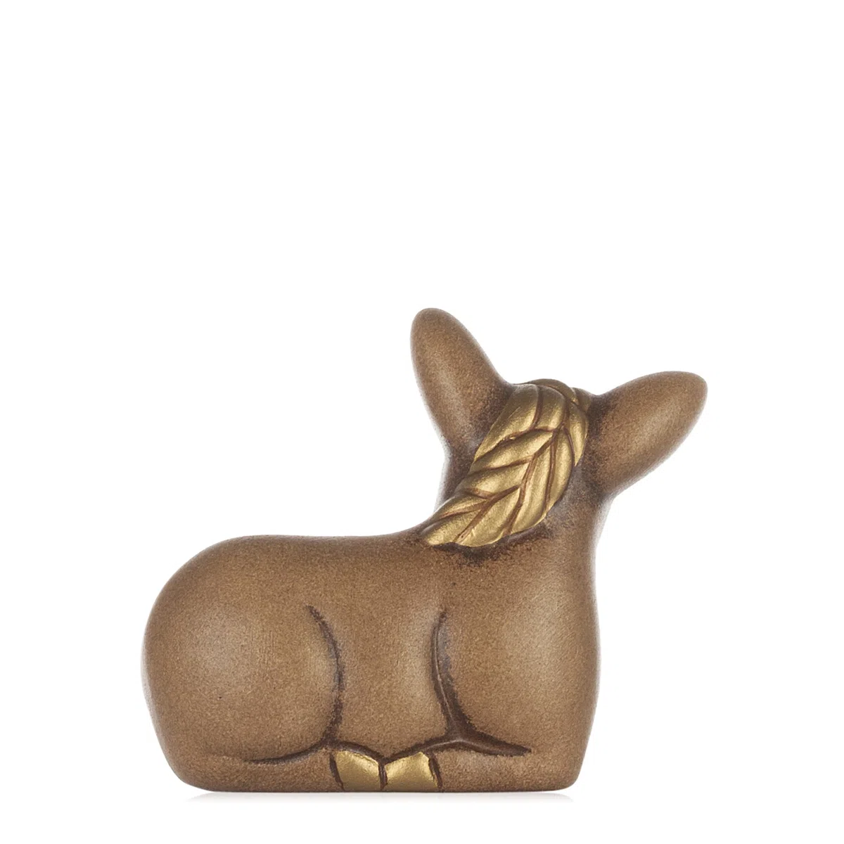THUN - Asinello Marrone - Statuine Presepe Classico - Ceramica - I Classici