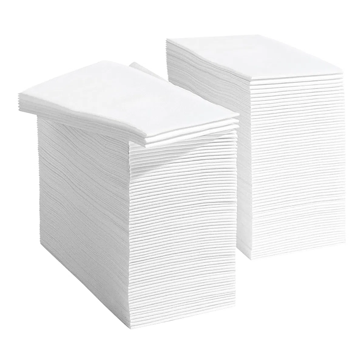 JEBBLAS Asciugamani usa e getta per ospiti, asciugamani di carta effetto lino, morbidi e assorbenti per cucina, feste, bagno, ristorante, eventi, 19,8 x 40 cm, confezione da 200 pezzi, bianco