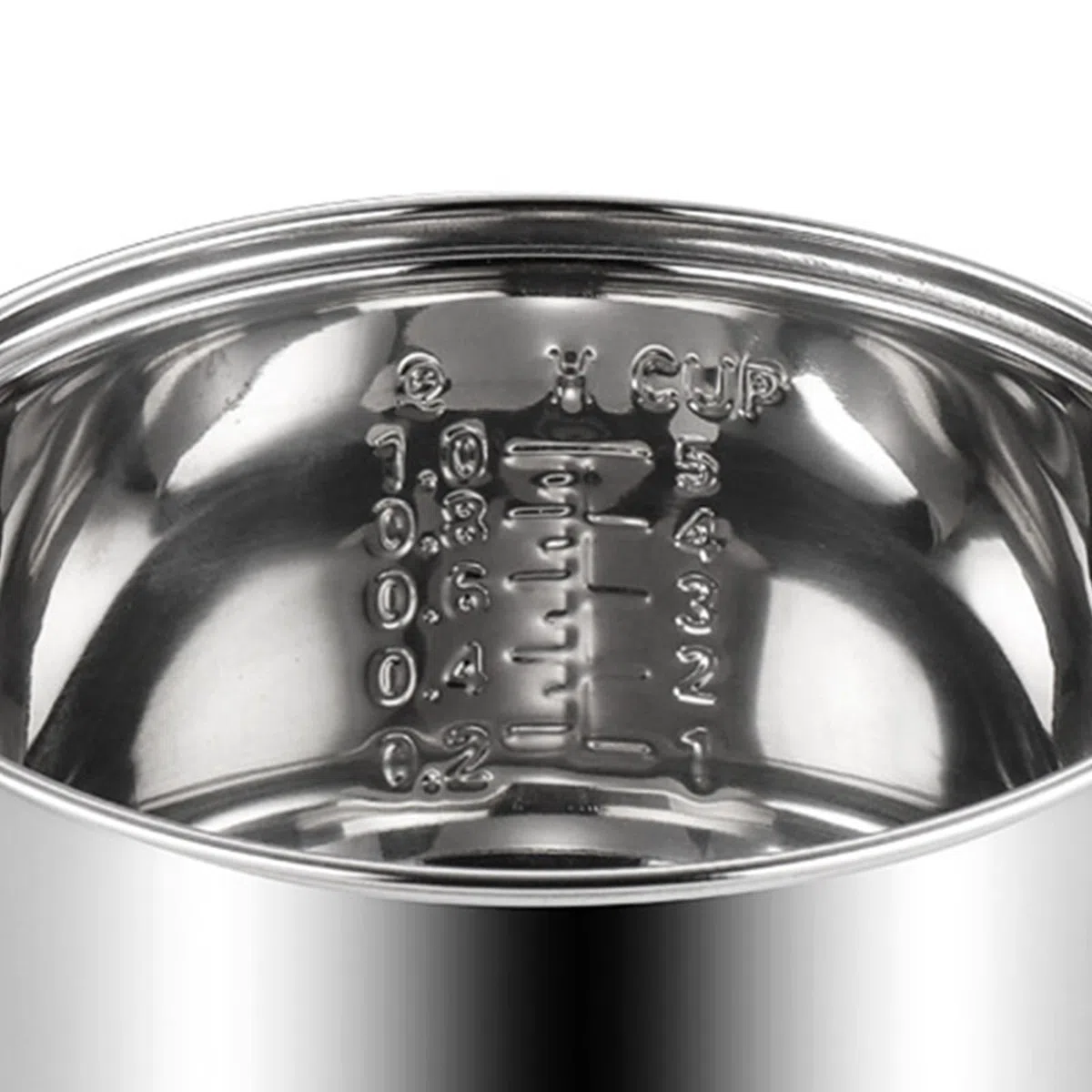 Pentole interne in acciaio inox per uso alimentare con base riscaldante uniforme, ciotola interna di ricambio antiaderente resistente per cuociriso pentola interna per cuociriso