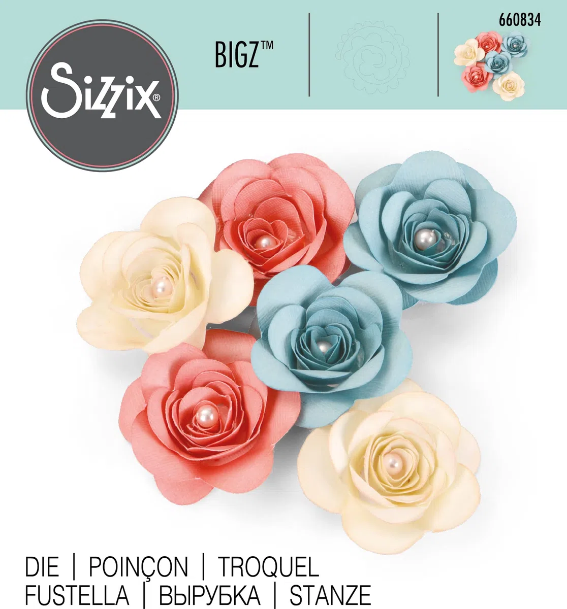 Sizzix Thinlits Fustella, Love Birds 3-D Rose