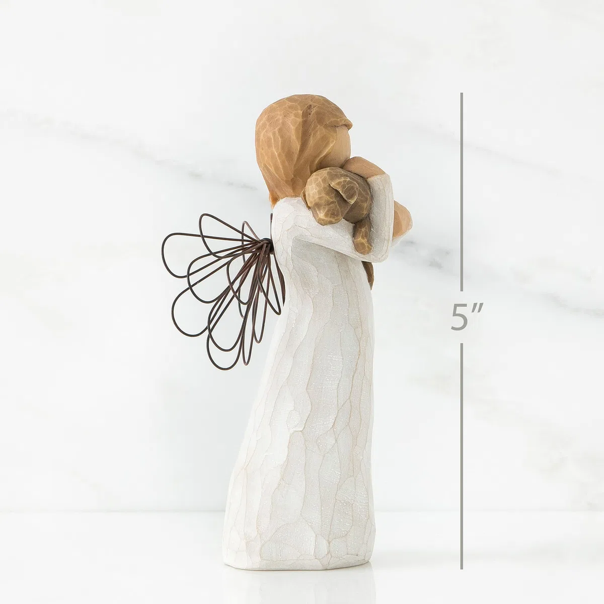 Willow Tree Figurina Angelo Dell'Amicizia, Resina, Design Di Susan Lordi, 13 Cm, Beige (Natur)