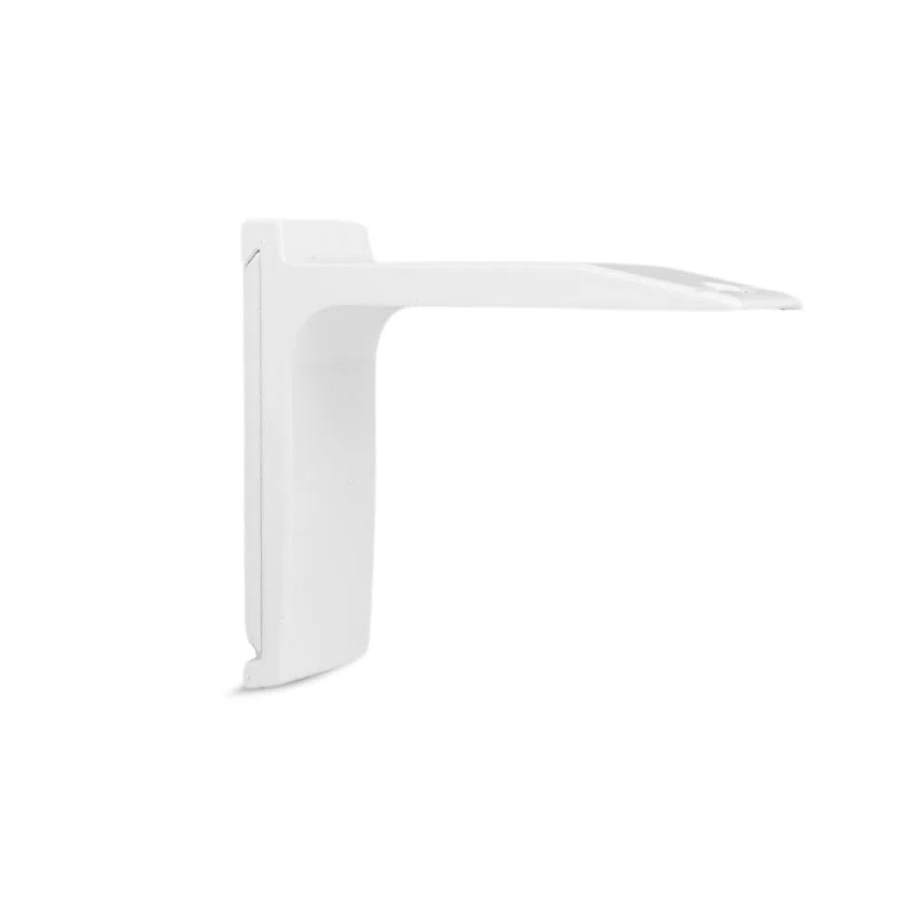 TENDAGGIMANIA Staffa per Bastone Tenda Binario Moderno Colore Bianco - Modello Cubo/Piatto - Kit Accessori per Montaggio zineffa per Tenda Personalizzabile