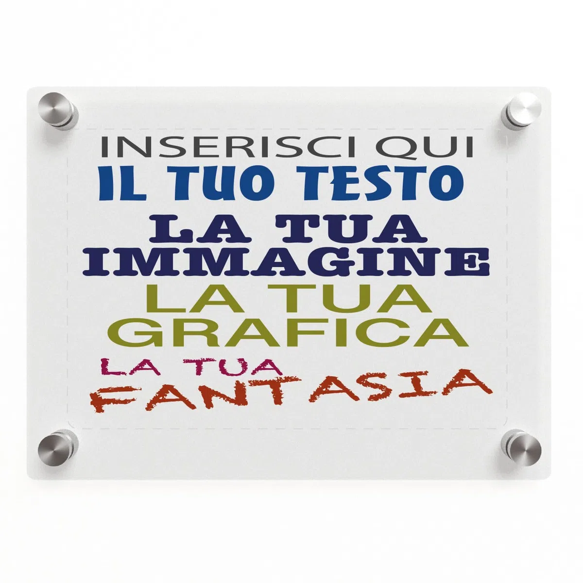 Gruppo Veneziano - targa in plexiglass personalizzata - targa fuoriporta in plexiglass 3mm personalizzata - in dotazione distanziali per il montaggio - 100% made in italy