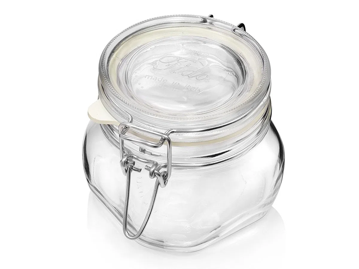 BORMIOLI ROCCO Fido Terrina Vetro Vaso Ermetico 500 G - Confezione da 6 pezzi