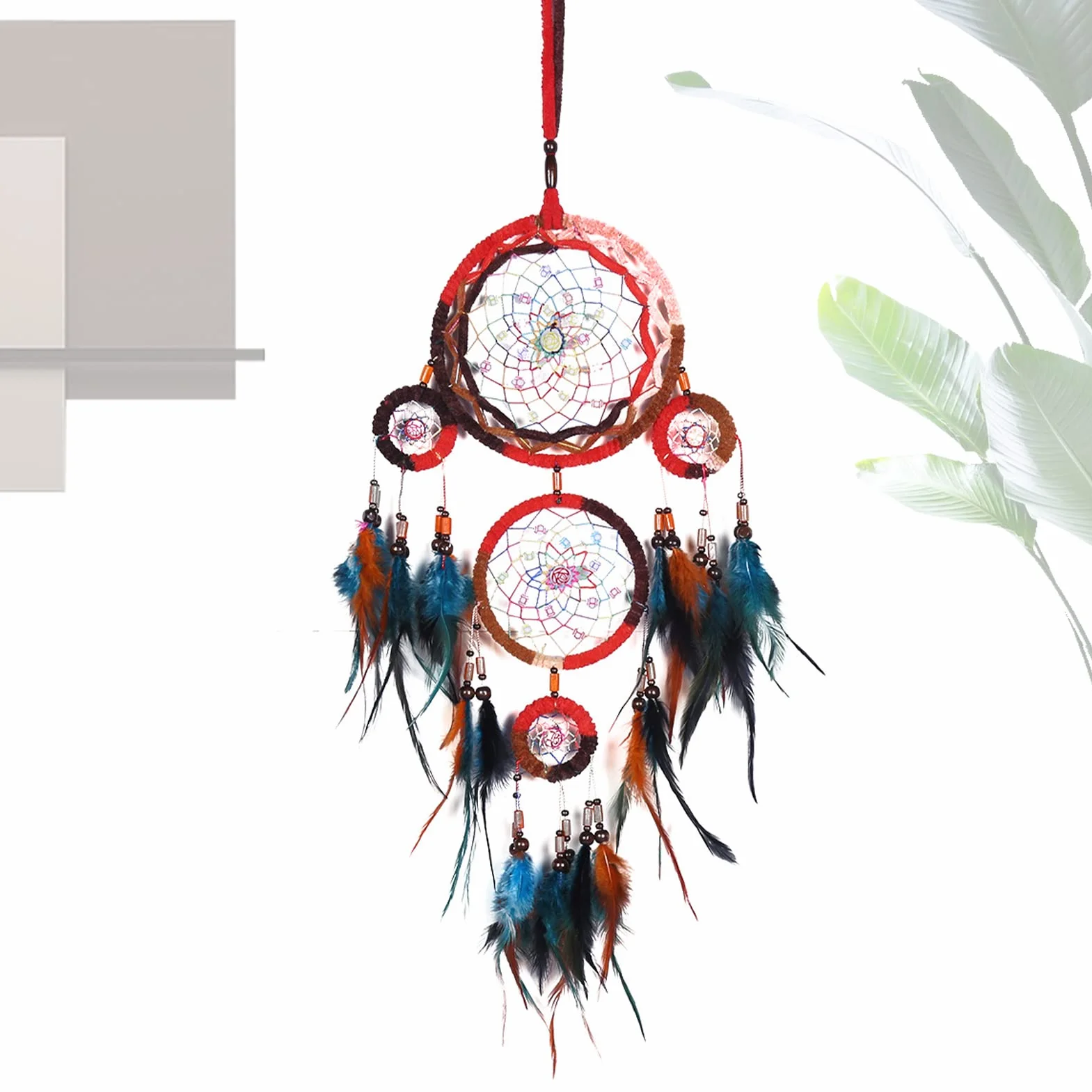 Bohemien acchiappasogni,dream Catcher colore 68 cm decorazioni autunnali Kids Bedroom Wall Hanging Decorazione