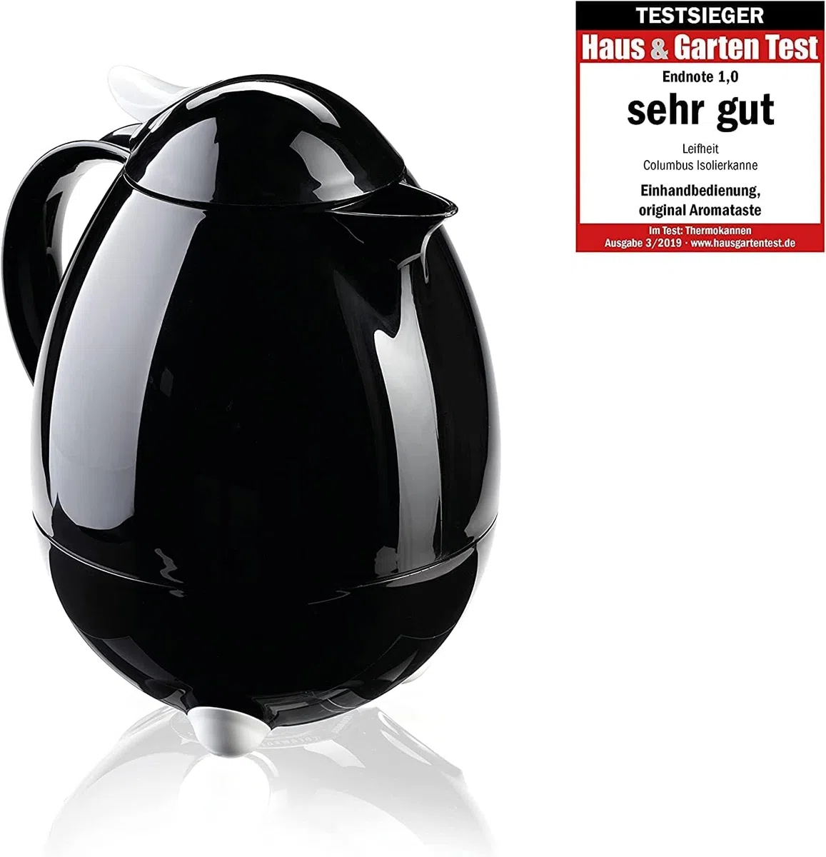 Leifheit Columbus Caraffa Termica, Nero, 1 L