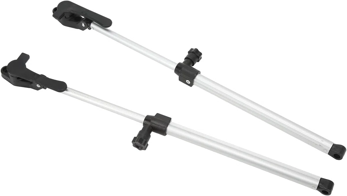 Asta di Supporto per Finestra , 2 Pezzi, Lega di Alluminio Telescopica, 310-435 mm, Leggera, Alta Tenacità, per Rimorchio
