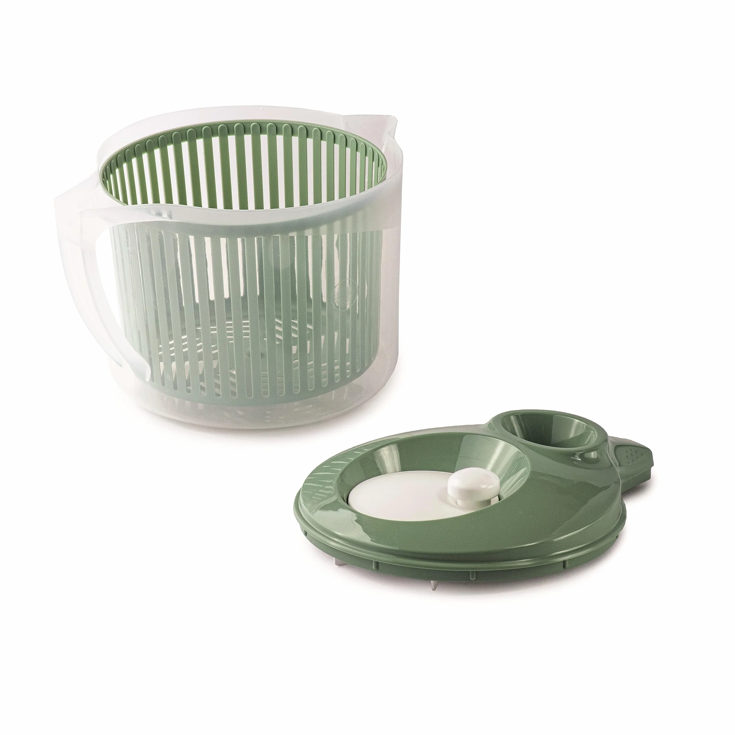 Snips 90068 Lava & Asciuga Centrifuga per Insalata con Scolo dell'Acqua dal Coperchio |3 LT | 19,5 x 26,5 x 19 cm | Colore Verde|Made in Italy | Bpa Free, Plastica