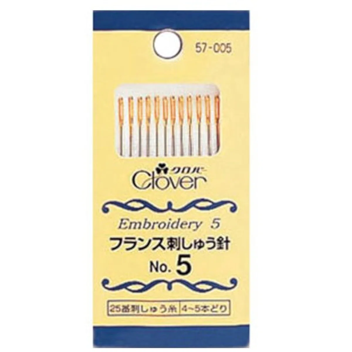 Clover Francia ago da ricamo No.5 <57-005> (japan import)