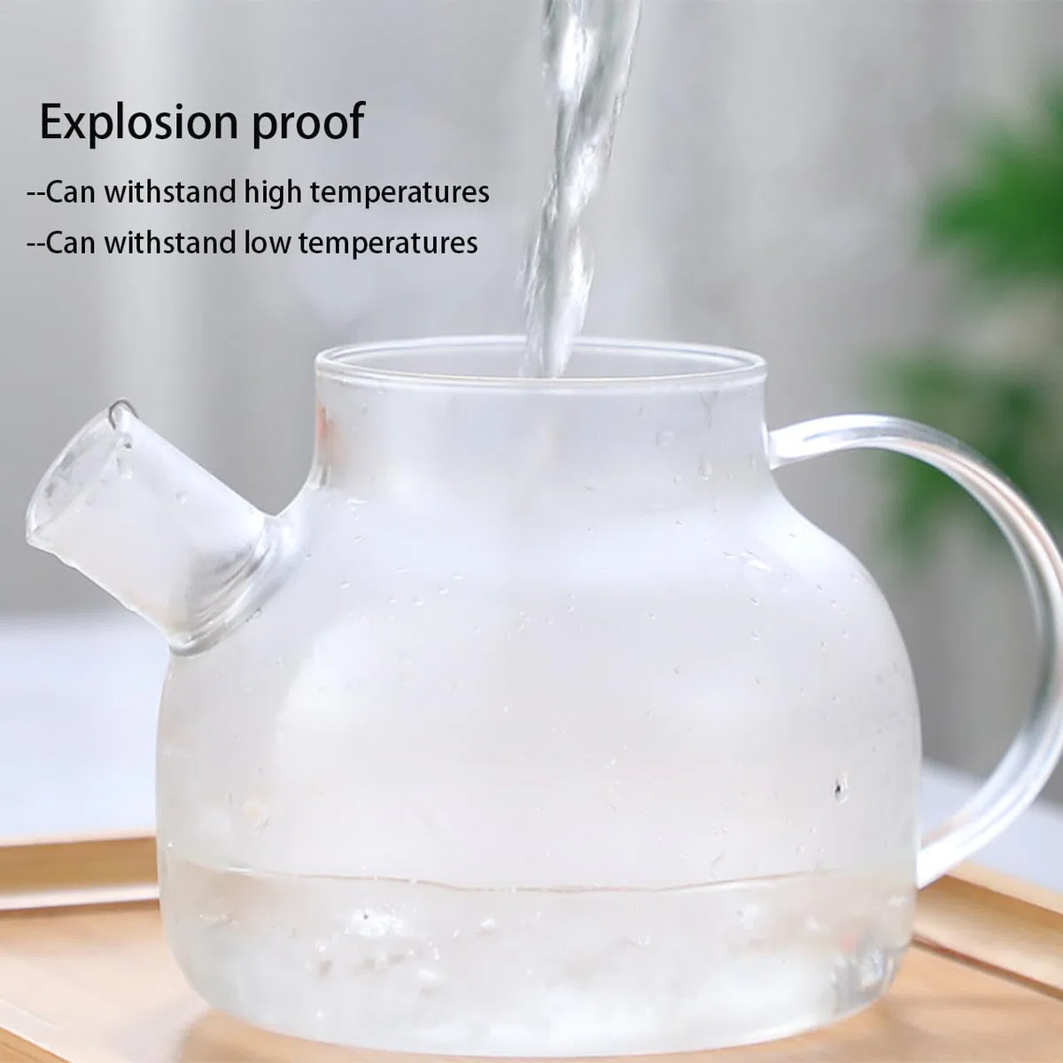 1500ml Vetro Borosilicato Grande teiera, teiera con rimovibile Infusore e Scaldino, mantiene caldo a lungo, lavabile in lavastoviglie