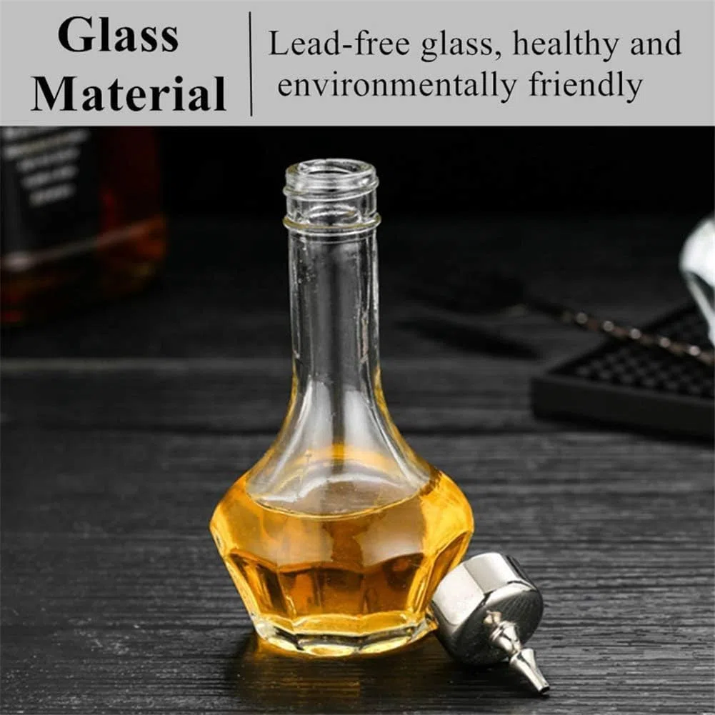 Cenei Bitter Bottle Set di 3 Bottiglie Dasher da 1,7 Oz/50 Ml, Strumento da Bar Professionale per La Creazione di, Bar e Ristoranti