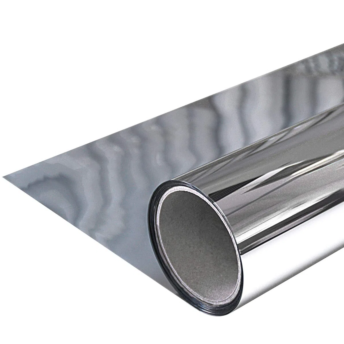 DecoMeister Pellicola Specchio per Vetri Finestre 100x300cm - Pellicola Privacy Unidirezionale Autoadesiva, Oscurante Anti UV e Calore - Carta Adesiva Effetto Specchio Argento - Montaggio Esterno