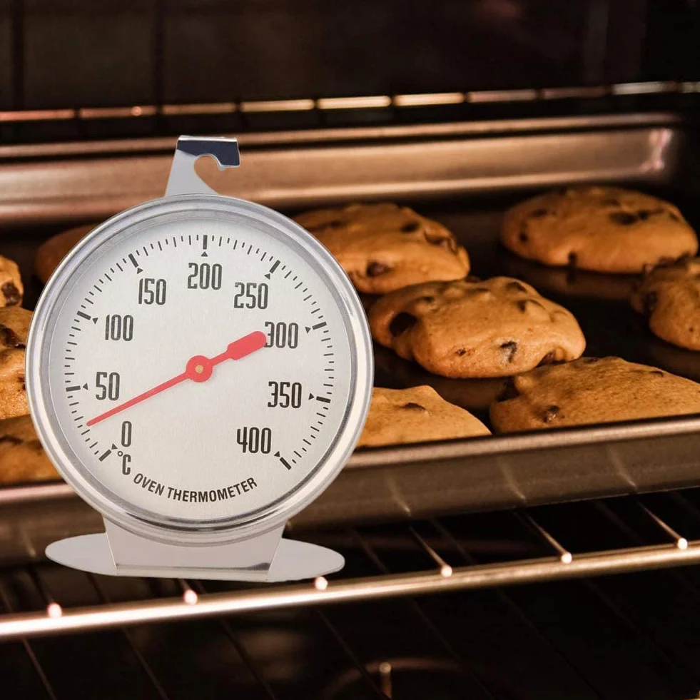 Termometro da Forno, 0~400 ℃ Termometro da Forno Interno in Acciaio Inox per Appendere, Multifunzione Termometro per Monitoraggio per Alimenti da Cucina per Cottura Barbecue e Cucinare