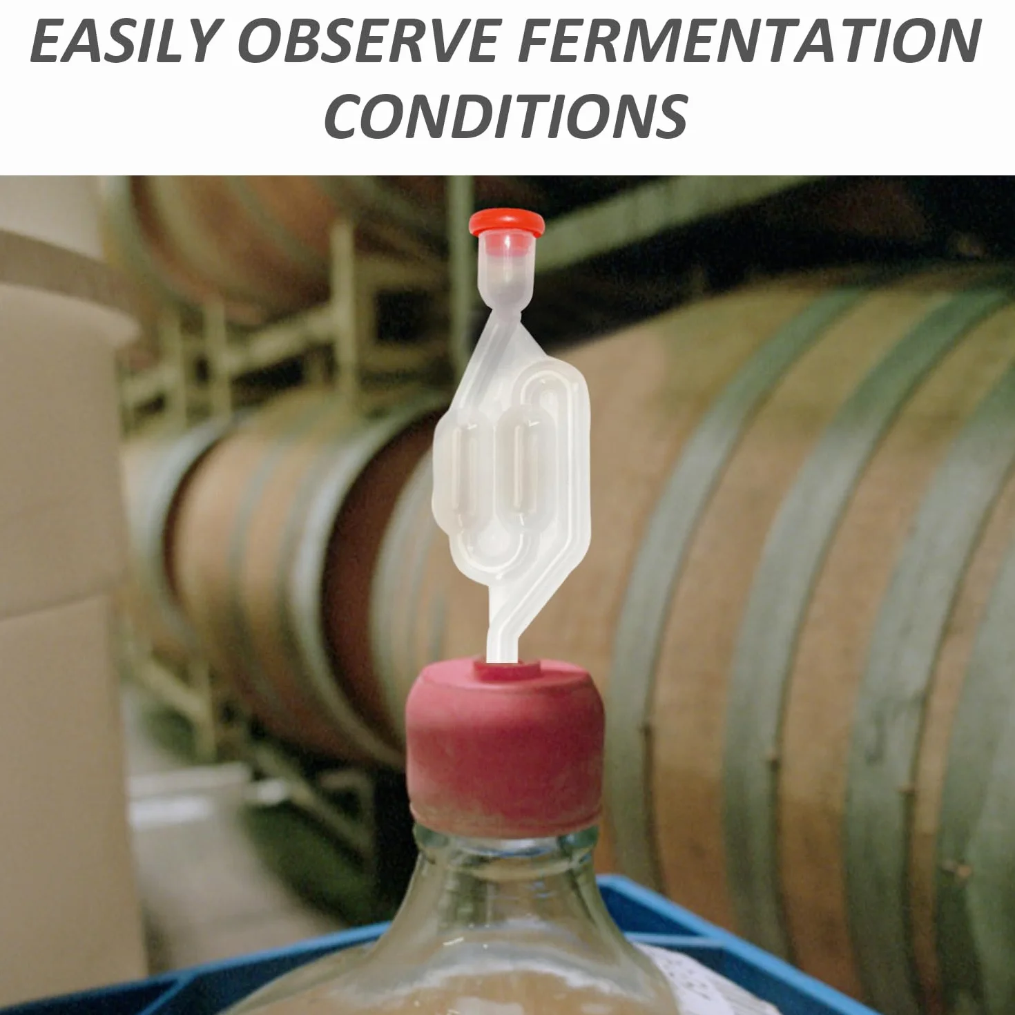 MEMOFYND 5 pezzi tubi di fermentazione, 5 tappi in silicone, 1 sacchetto di conservazione, set per la preparazione della birra, tubi di fermentazione con tappi in gomma, valvola di scarico per la