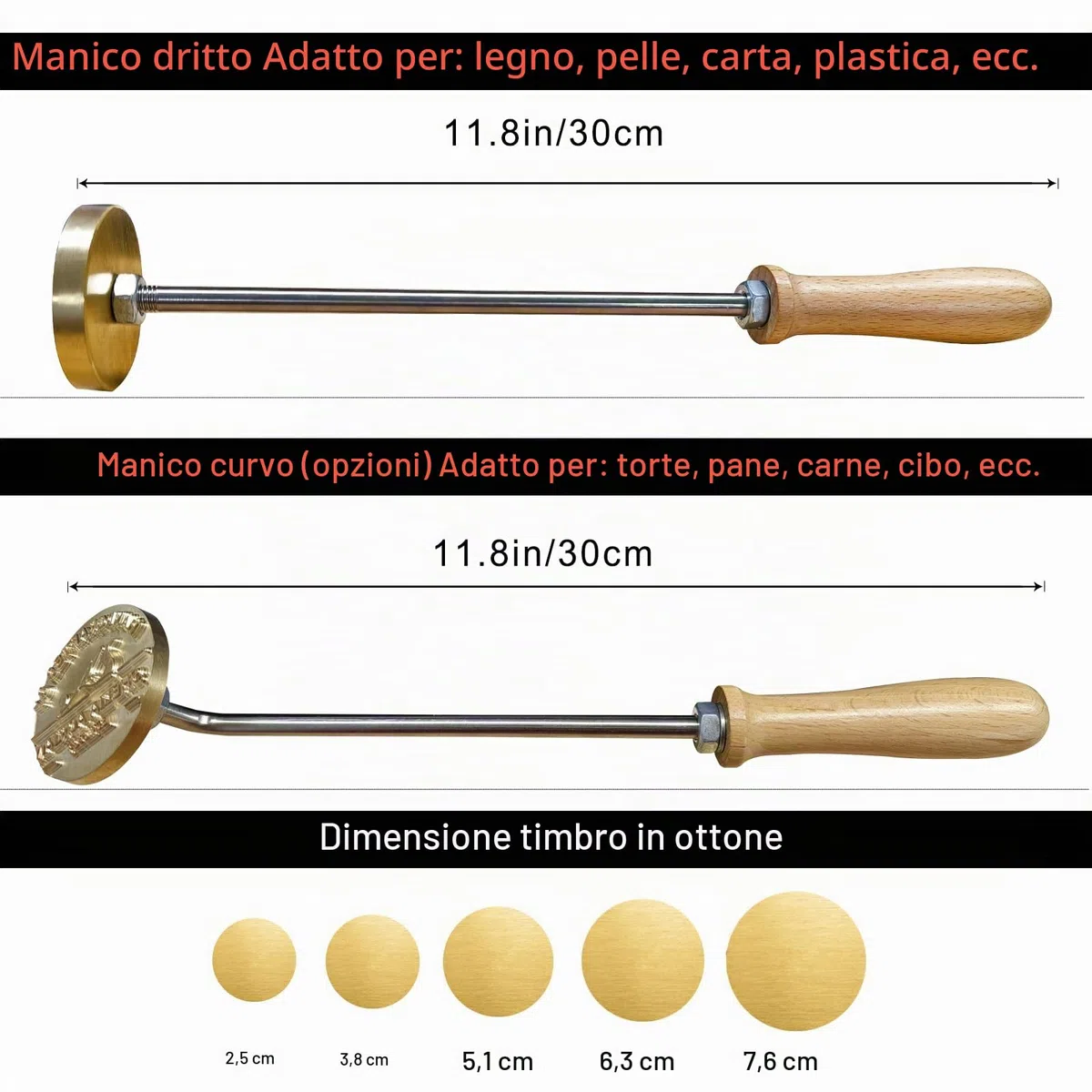Personalizzato Legno Branding Iron Logo Personalizzato Metallo Branding Ferro per Carne Cuoio Torta Personalizzato Legno Bruciare Timbro Regali di Nozze