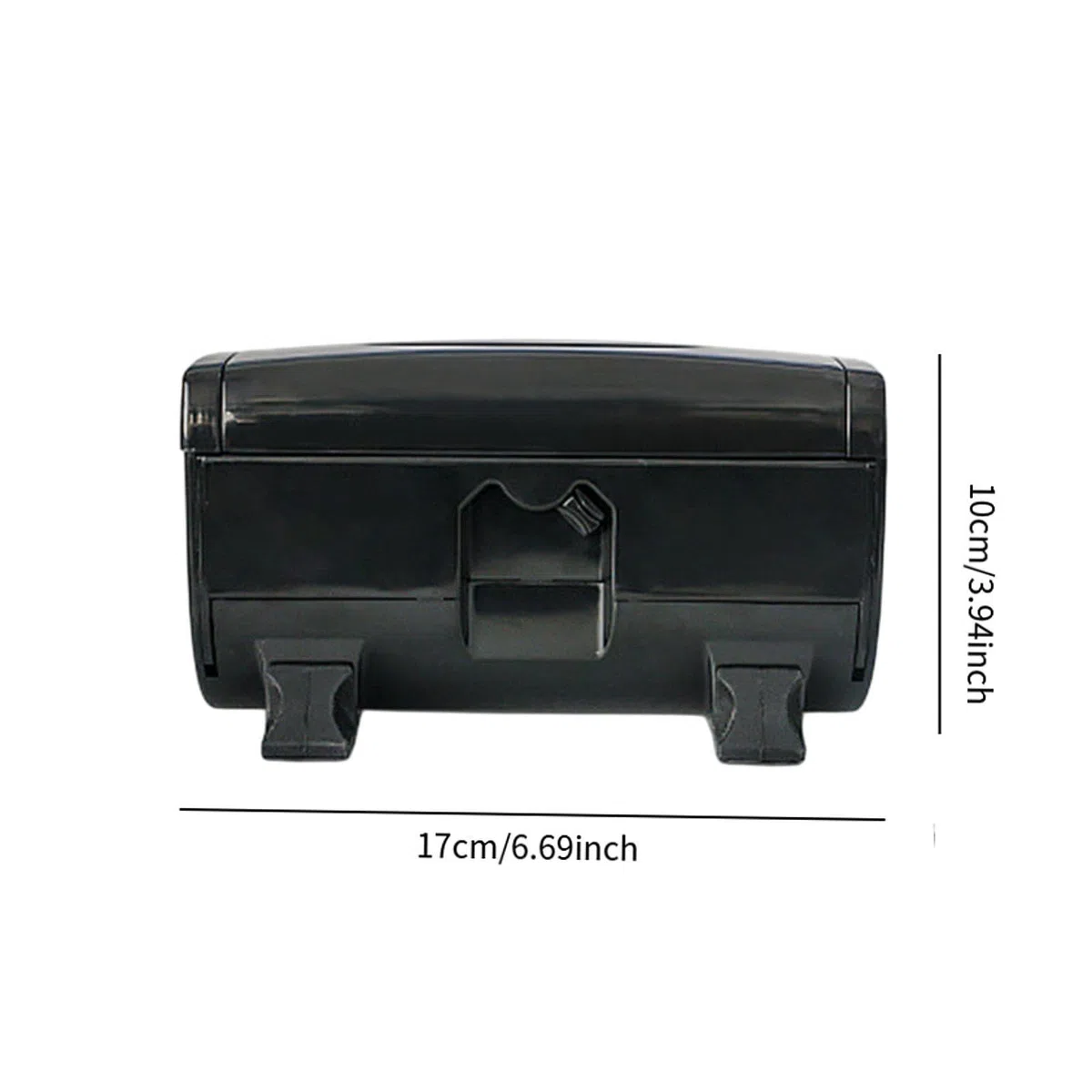 Taglierina per distributore di lamina per capelli multifunzionale per un foglio di alluminio gloss ad alta gloss 17x10x10cm, Nero